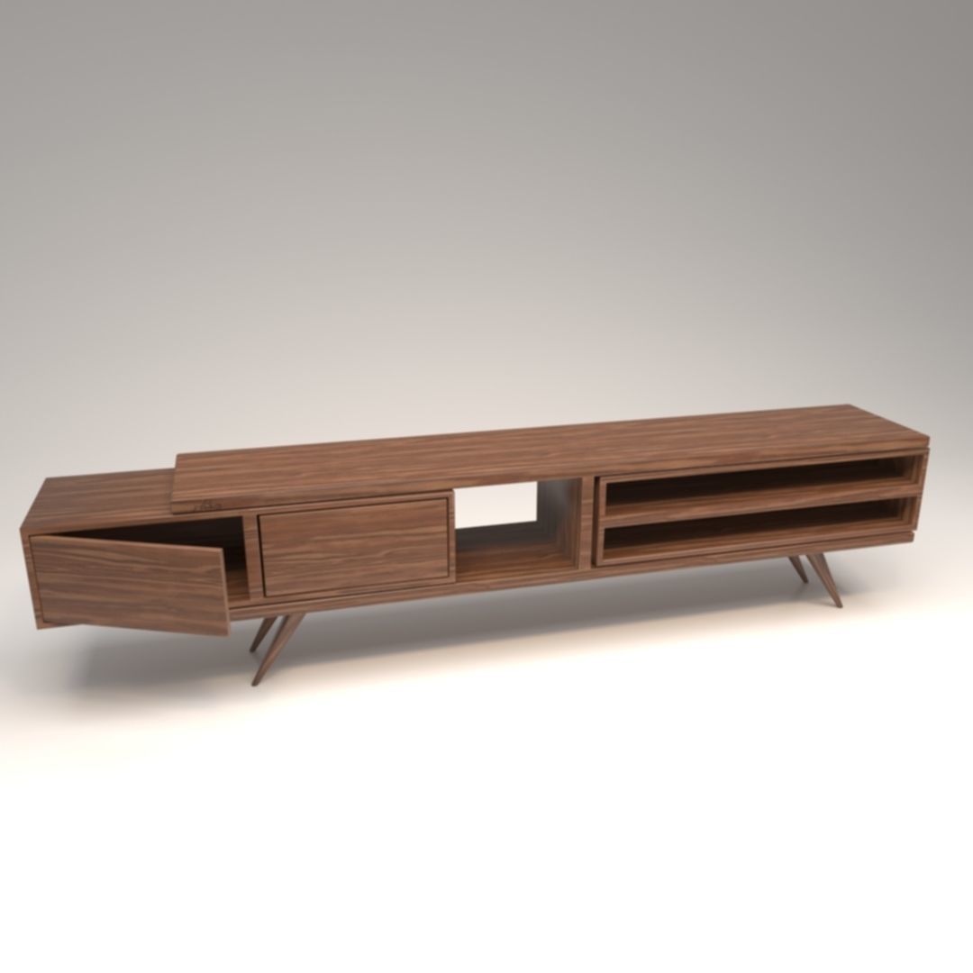 STM-D tv stand model 222 Low-poly 3D model_11