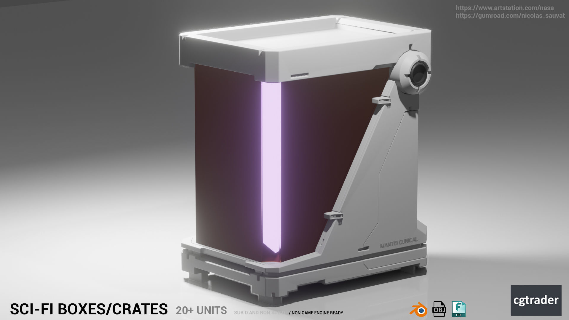 SCI-FI BOXES KIT 3D model_2