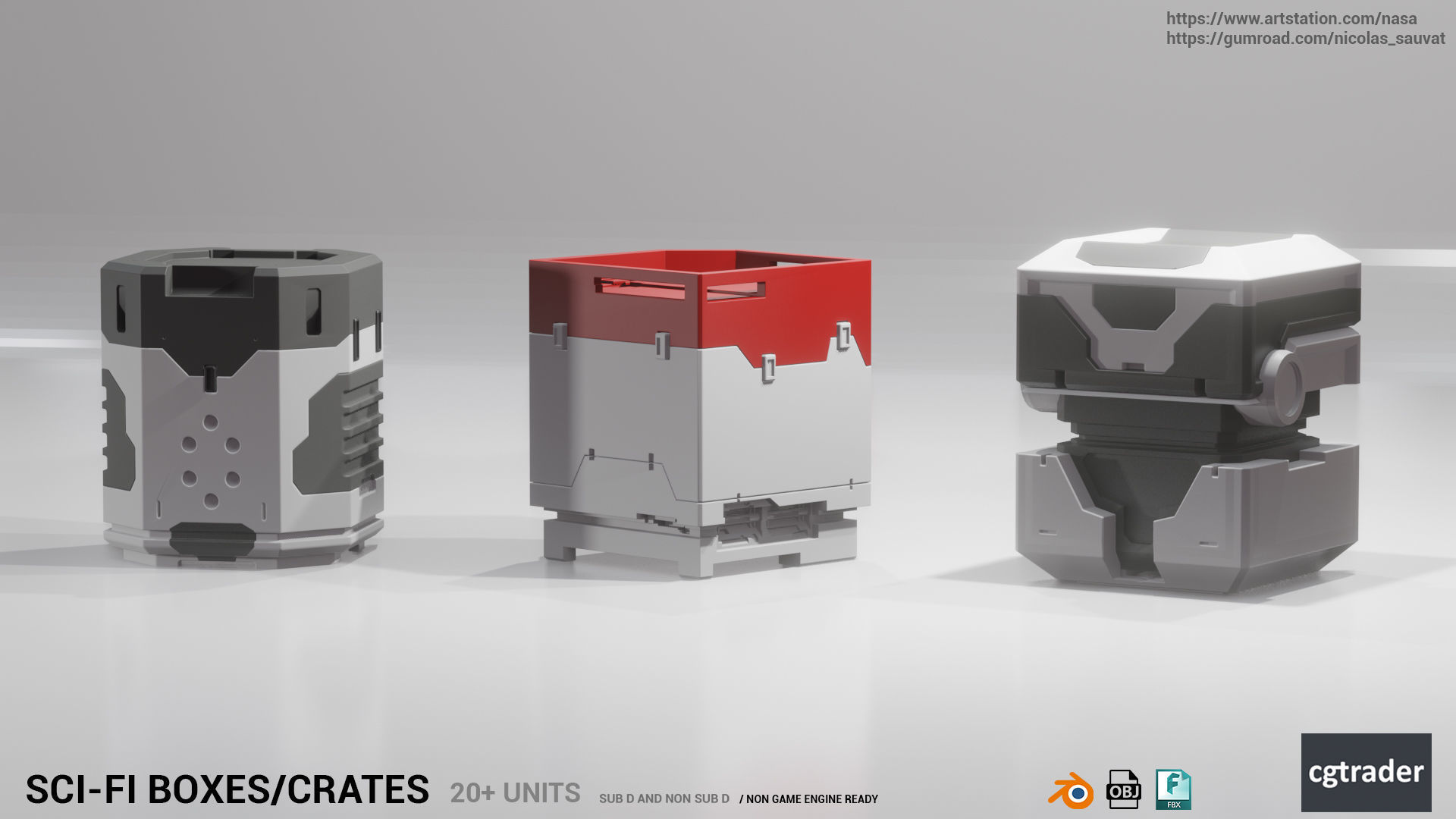 SCI-FI BOXES KIT 3D model_7