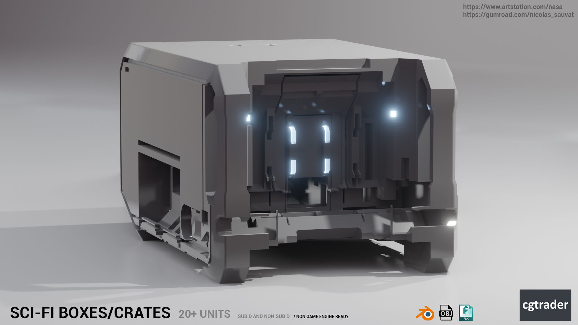 SCI-FI BOXES KIT 3D model_5