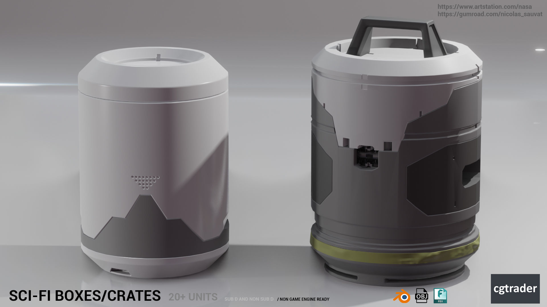 SCI-FI BOXES KIT 3D model_4