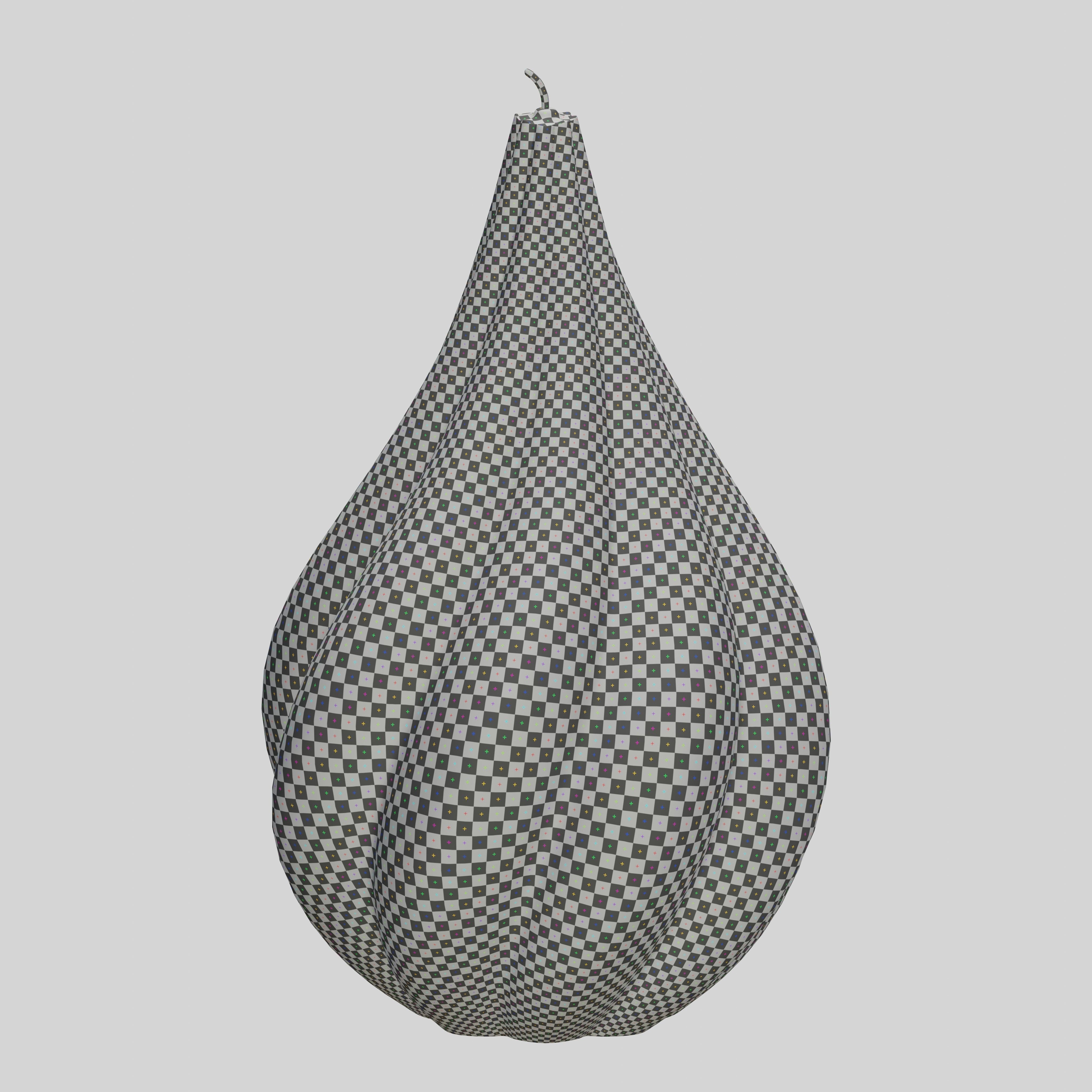  Twisted pear shaped candle  3D model_8