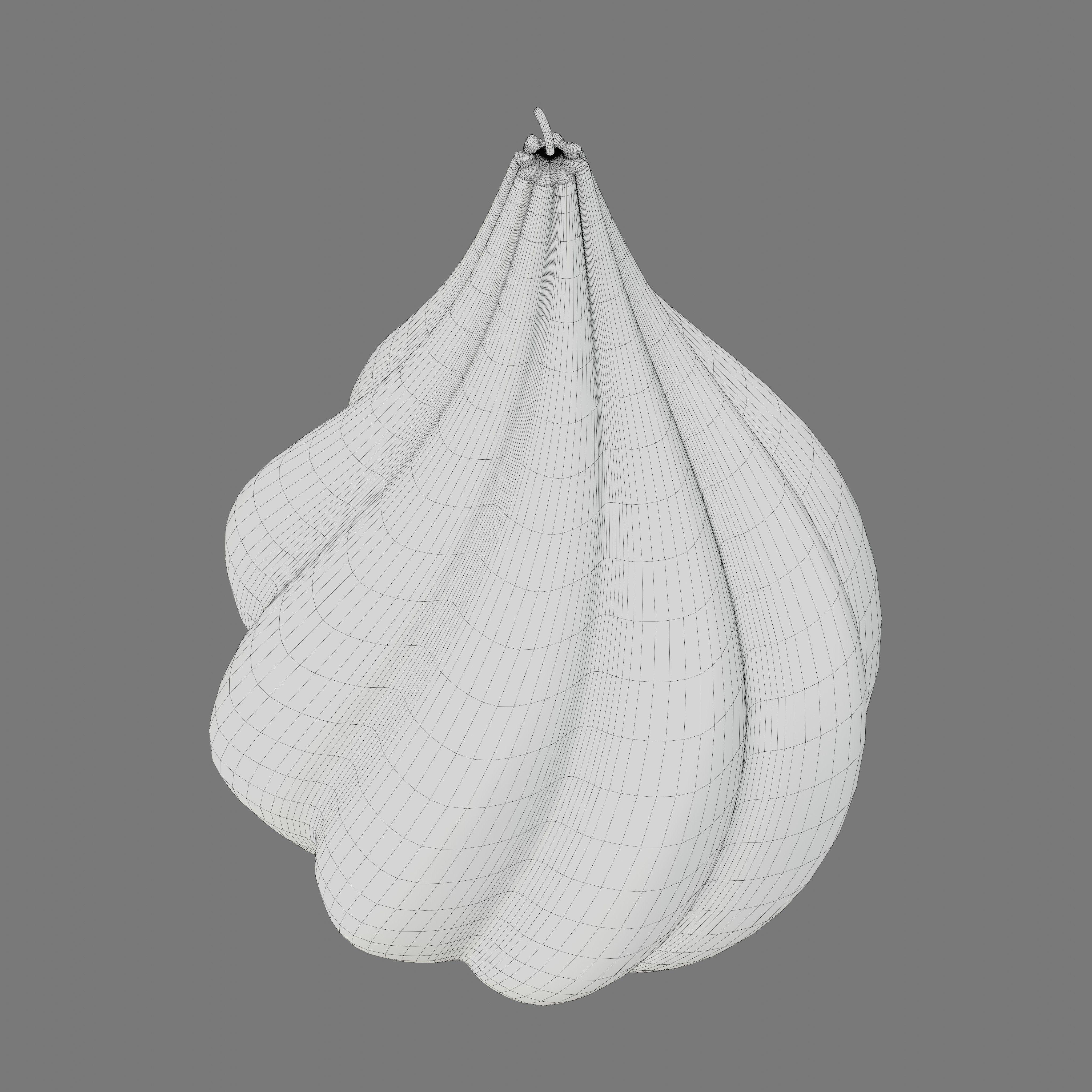  Twisted pear shaped candle  3D model_5