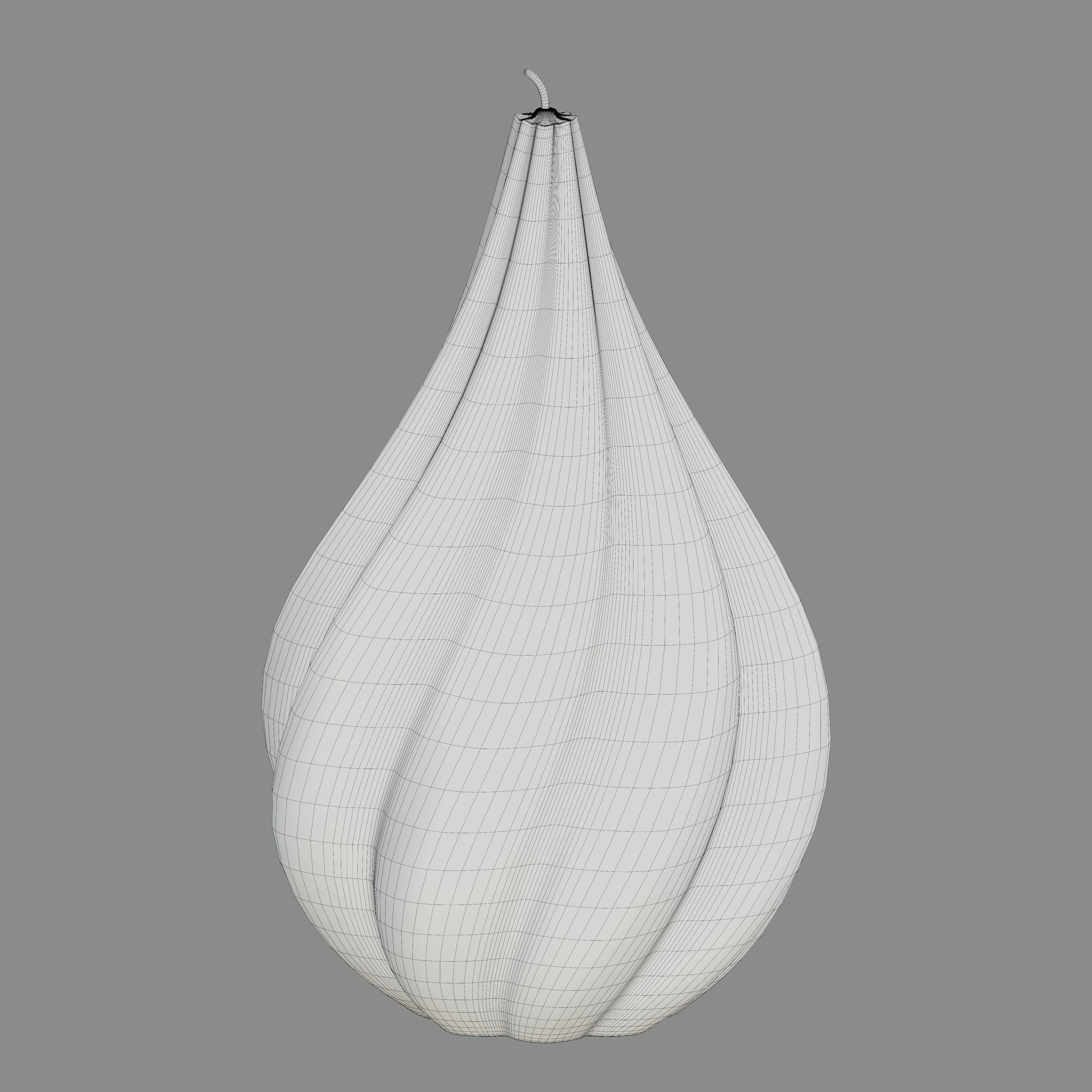  Twisted pear shaped candle  3D model_4