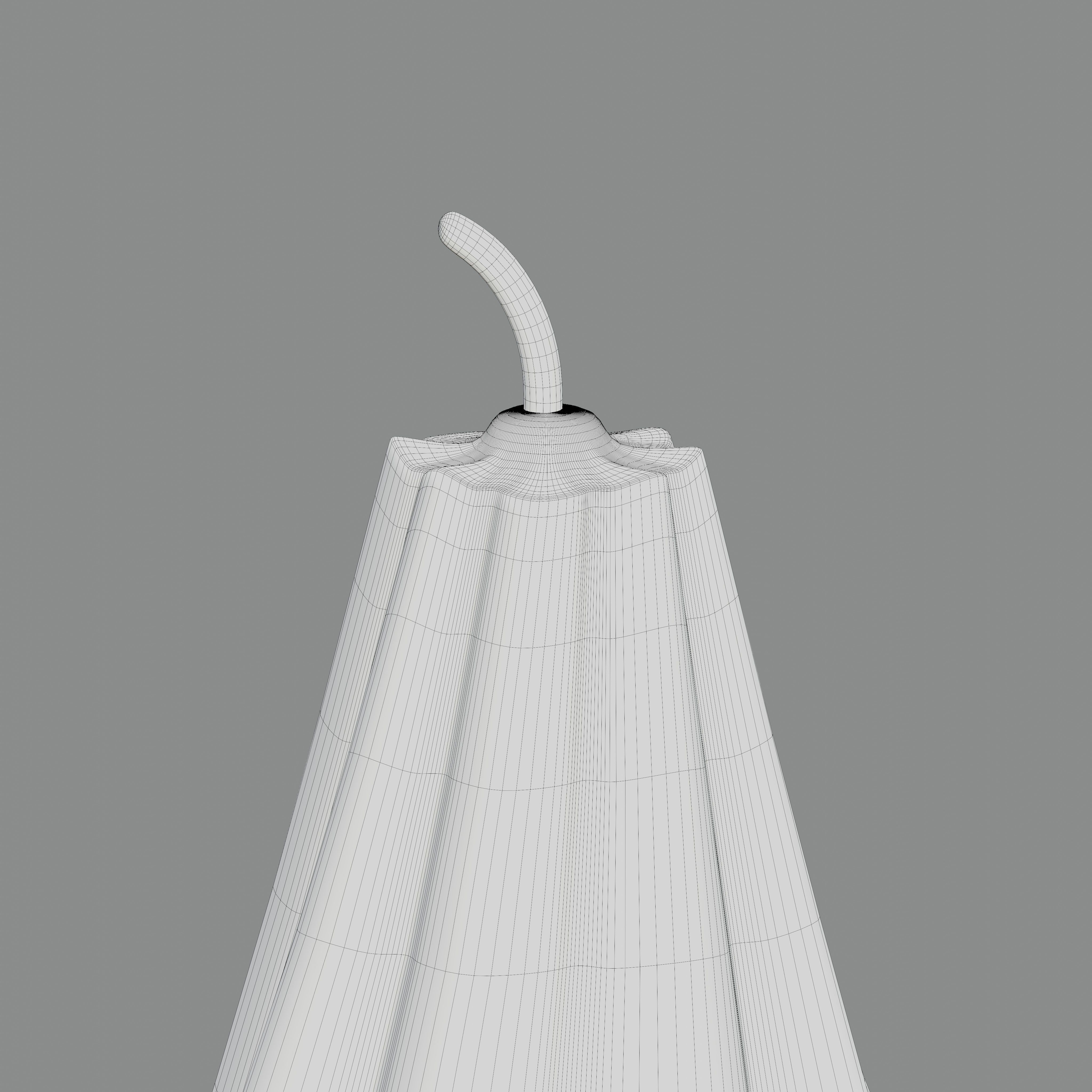  Twisted pear shaped candle  3D model_6