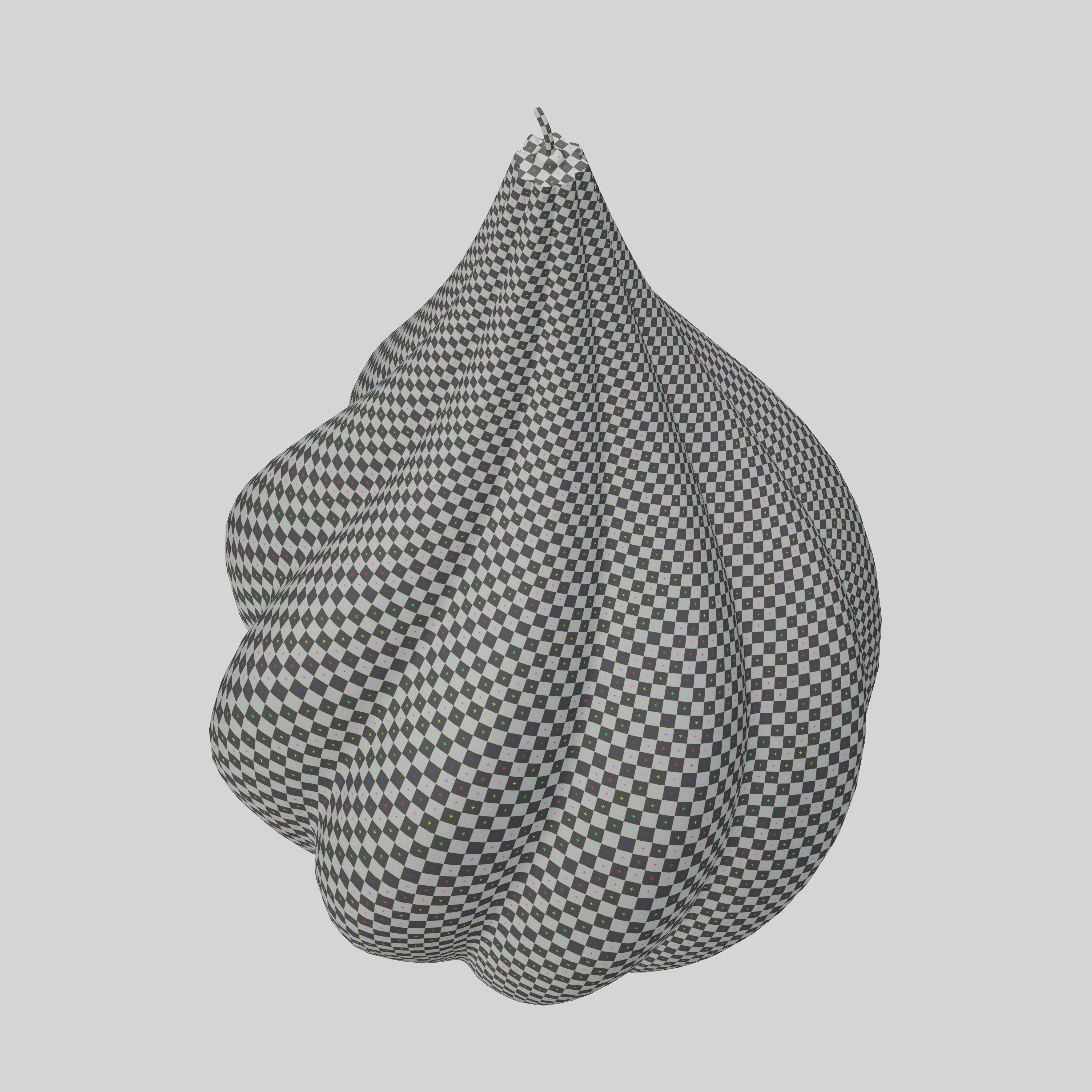  Twisted pear shaped candle  3D model_9