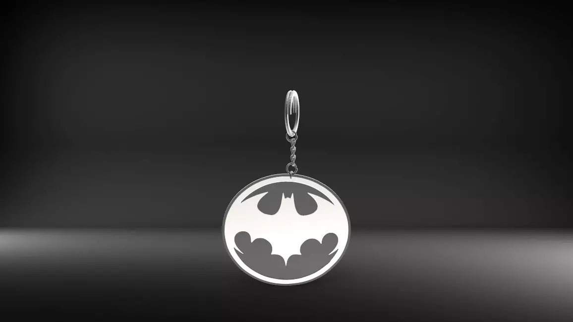 BATMAN SYMBOL KEYCHAIN Free 3D model