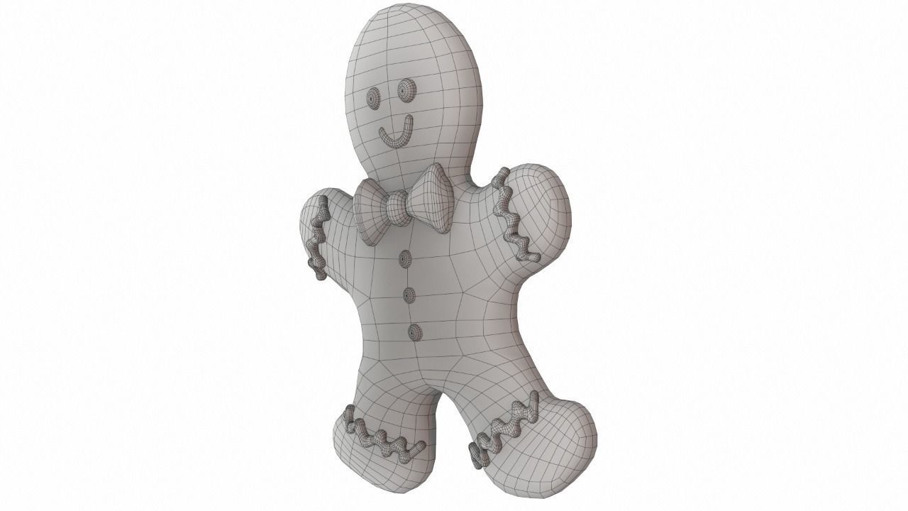 Gingerbread Man 3D model_10