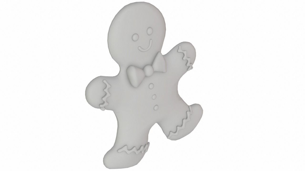 Gingerbread Man 3D model_8