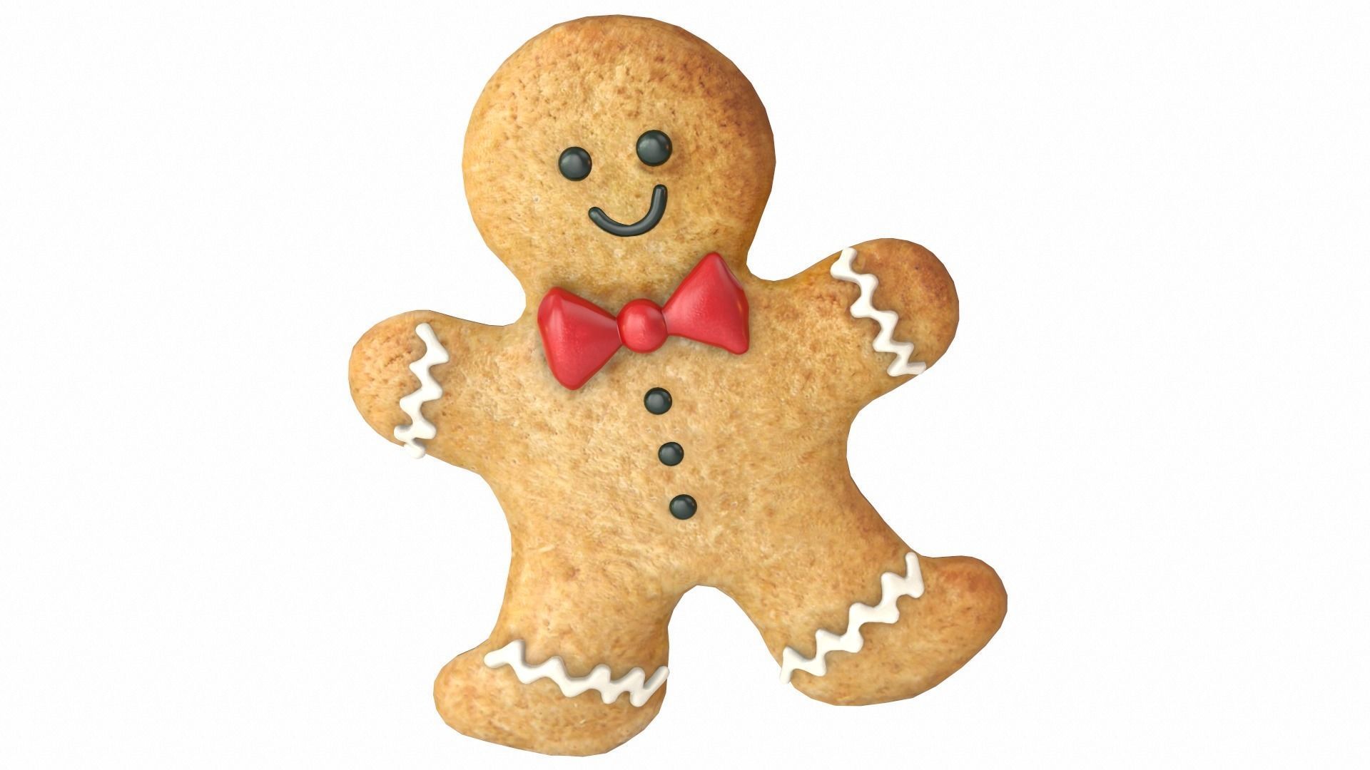 Gingerbread Man 3D model_12