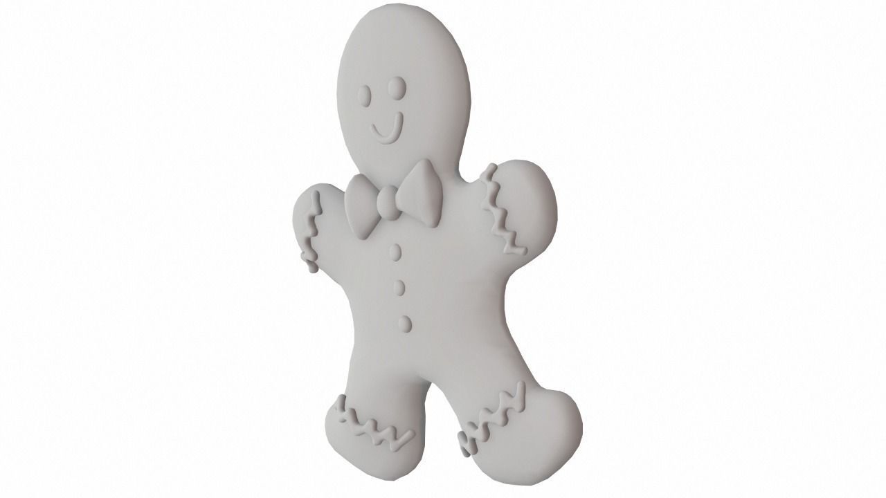 Gingerbread Man 3D model_11