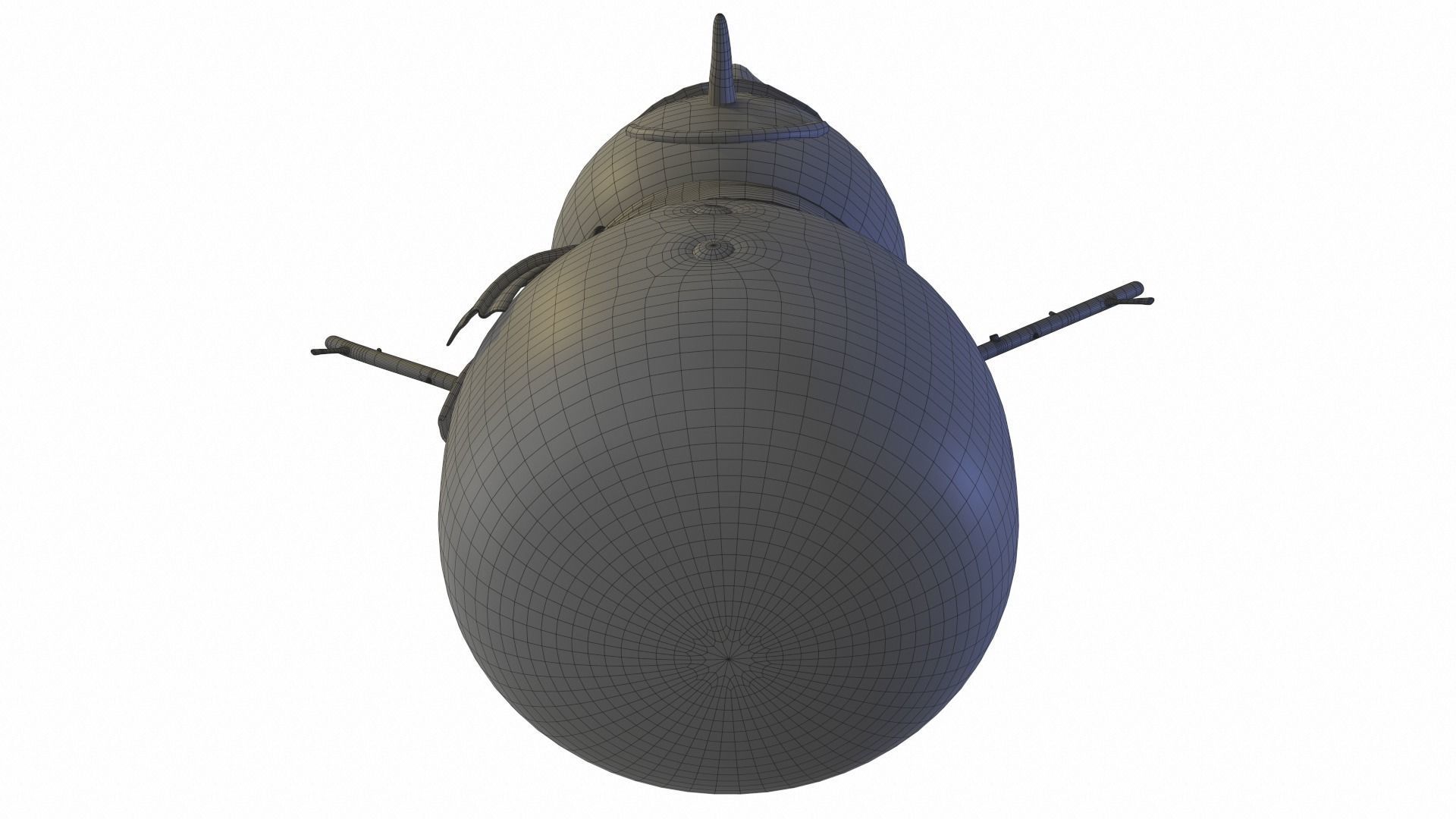 Snowman wearing scarf and hat 3D model_16