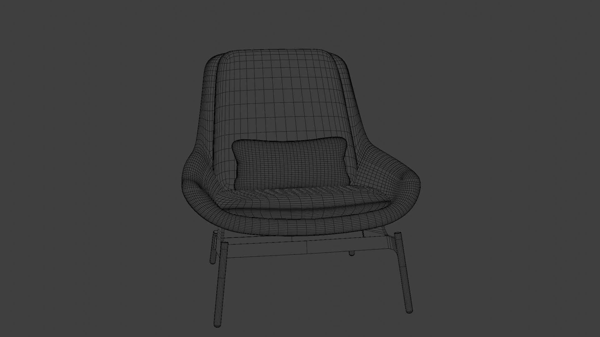 Chair lounge 3D model_5