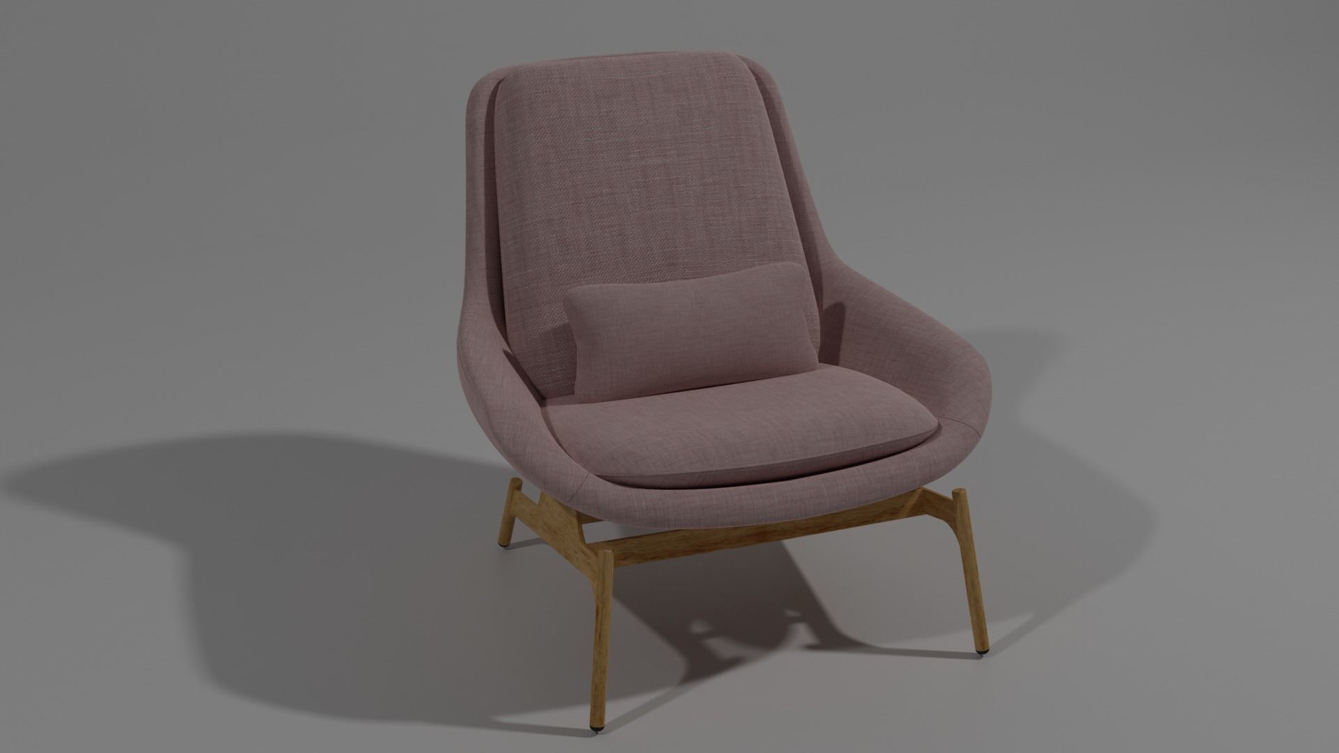 Chair lounge 3D model_1