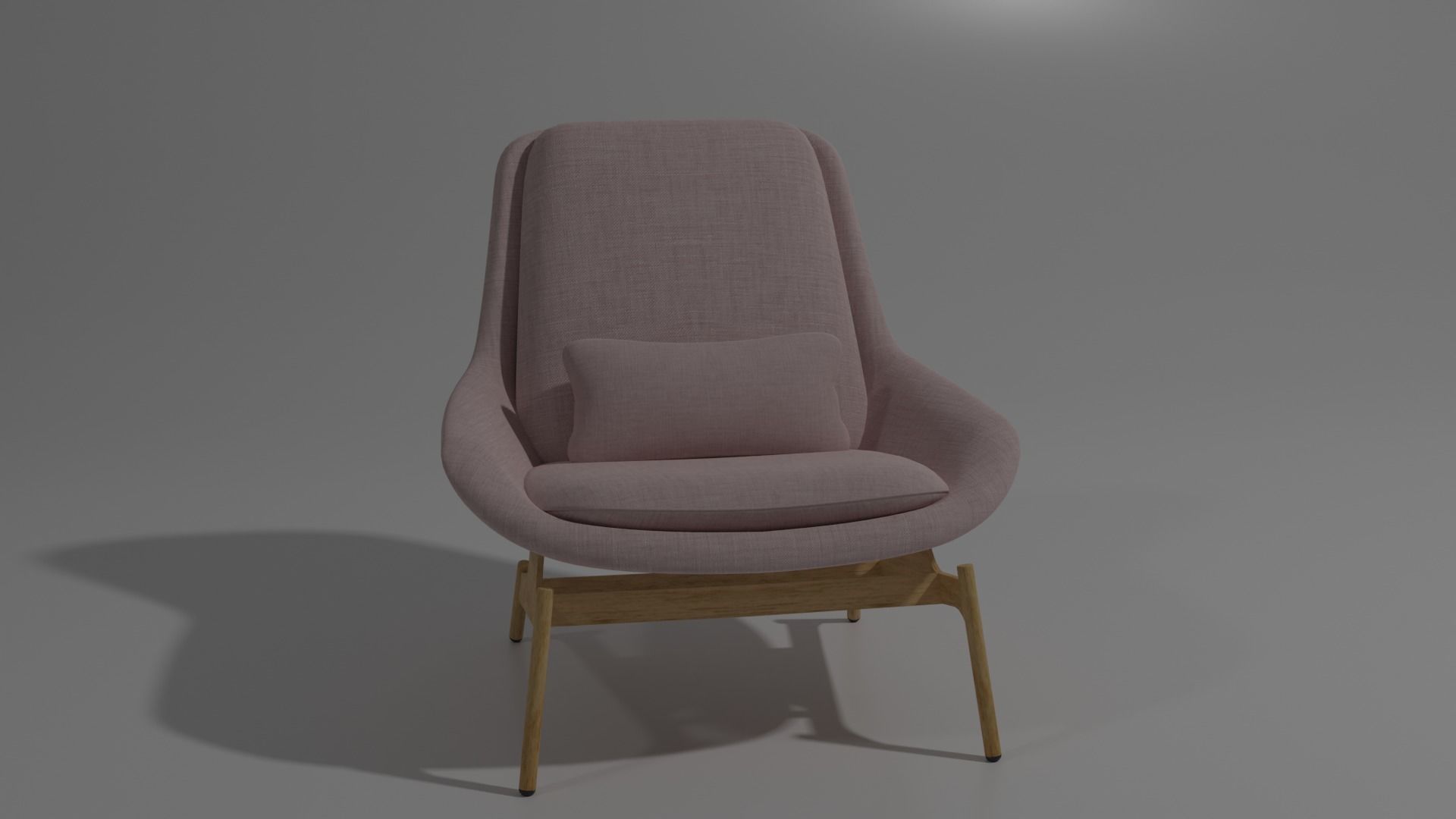 Chair lounge 3D model_2