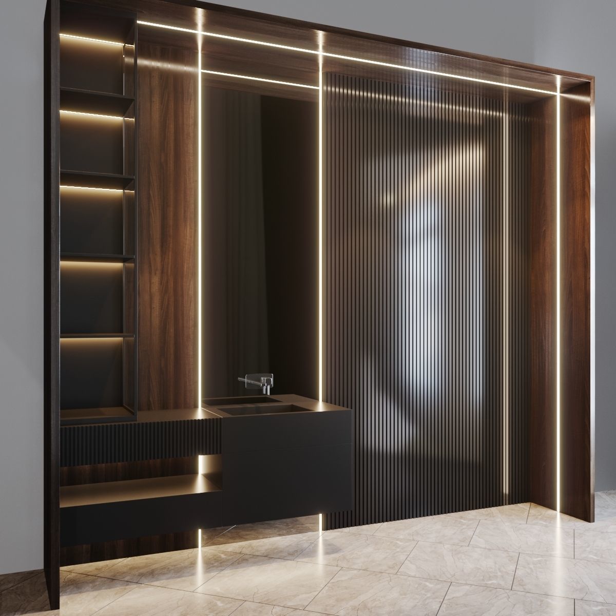 Bath set 7 3D model_2