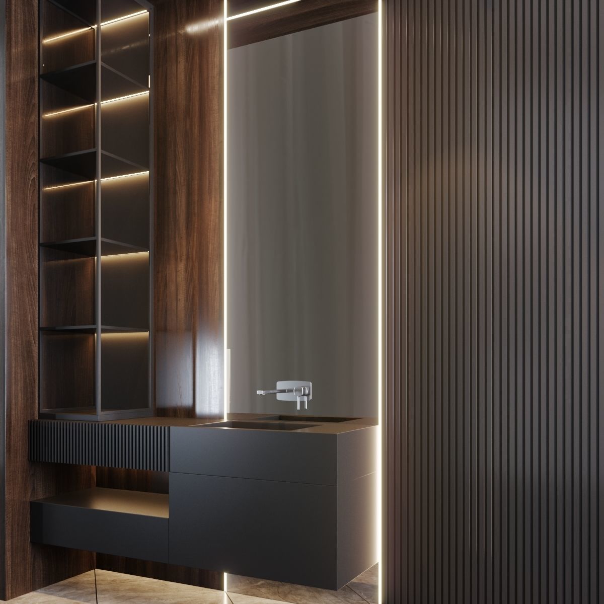 Bath set 7 3D model_1