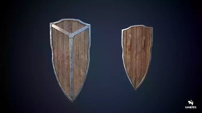 Viking Long Kite Shield Game-Ready 