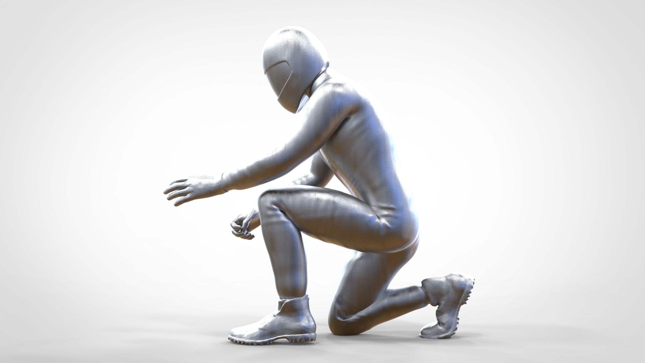 N2 Mechanic or pit crew 1 64 Miniature 3D print model_22