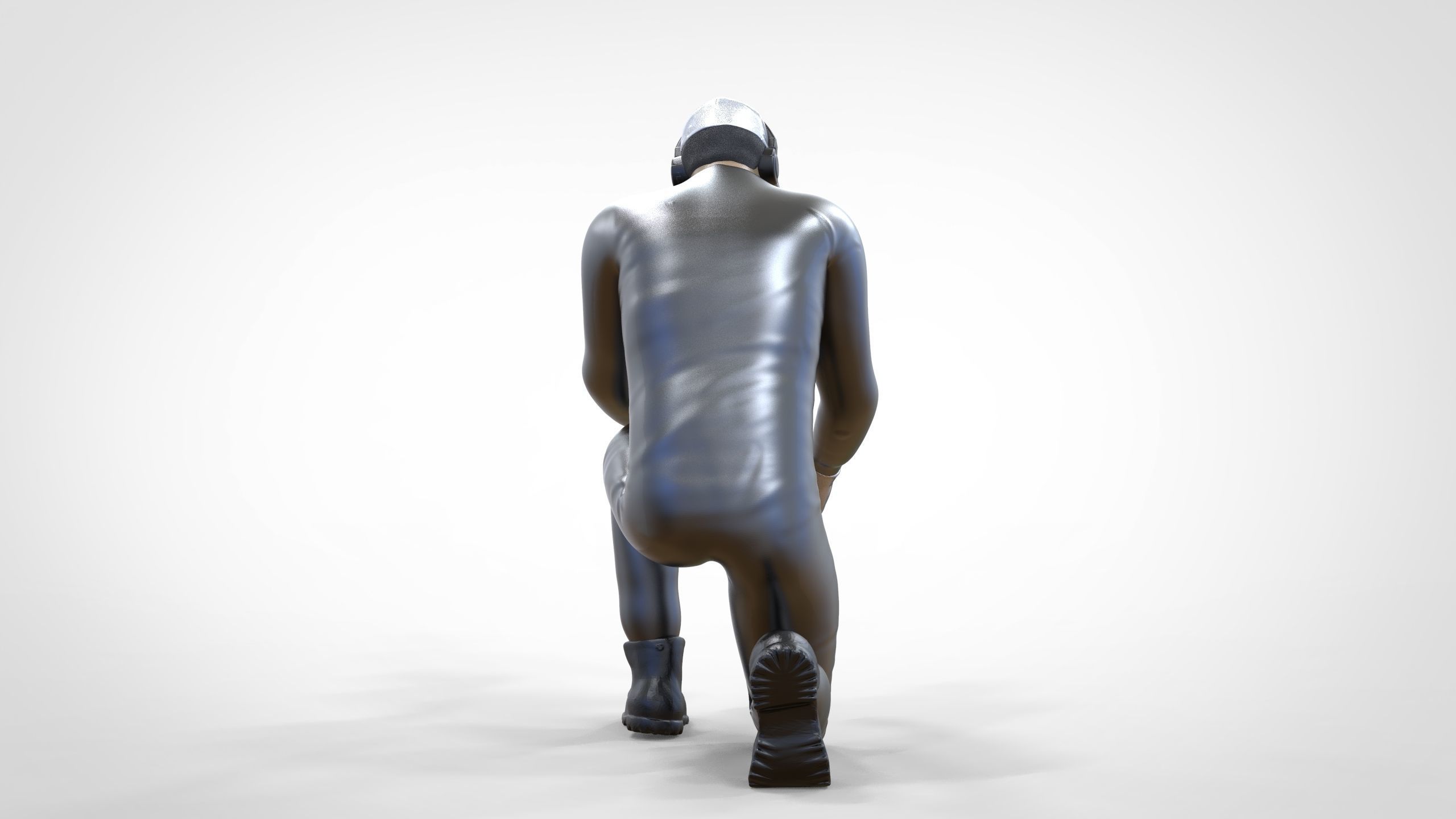 N2 Mechanic or pit crew 1 64 Miniature 3D print model_7
