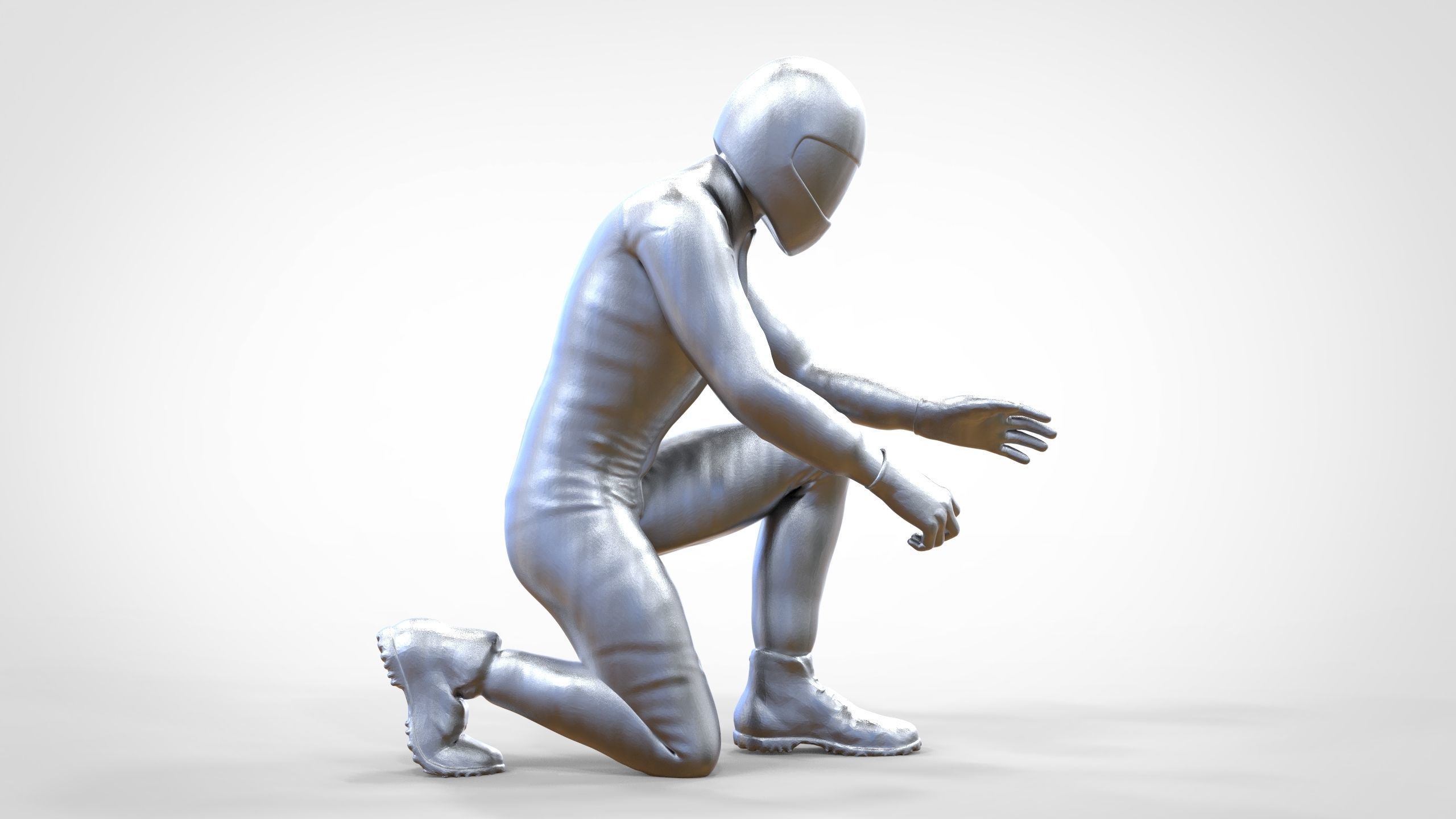 N2 Mechanic or pit crew 1 64 Miniature 3D print model_1