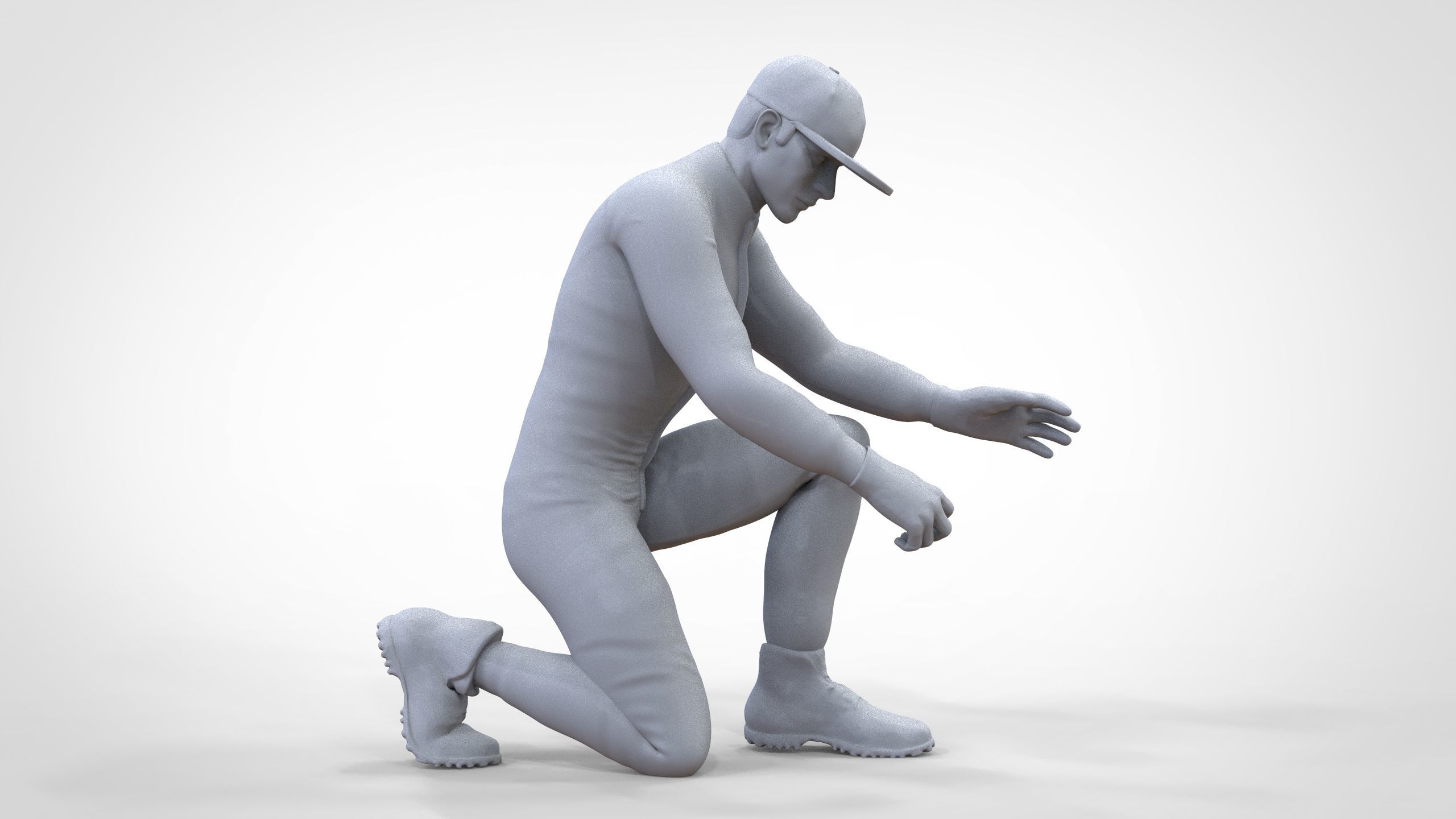 N2 Mechanic or pit crew 1 64 Miniature 3D print model_25