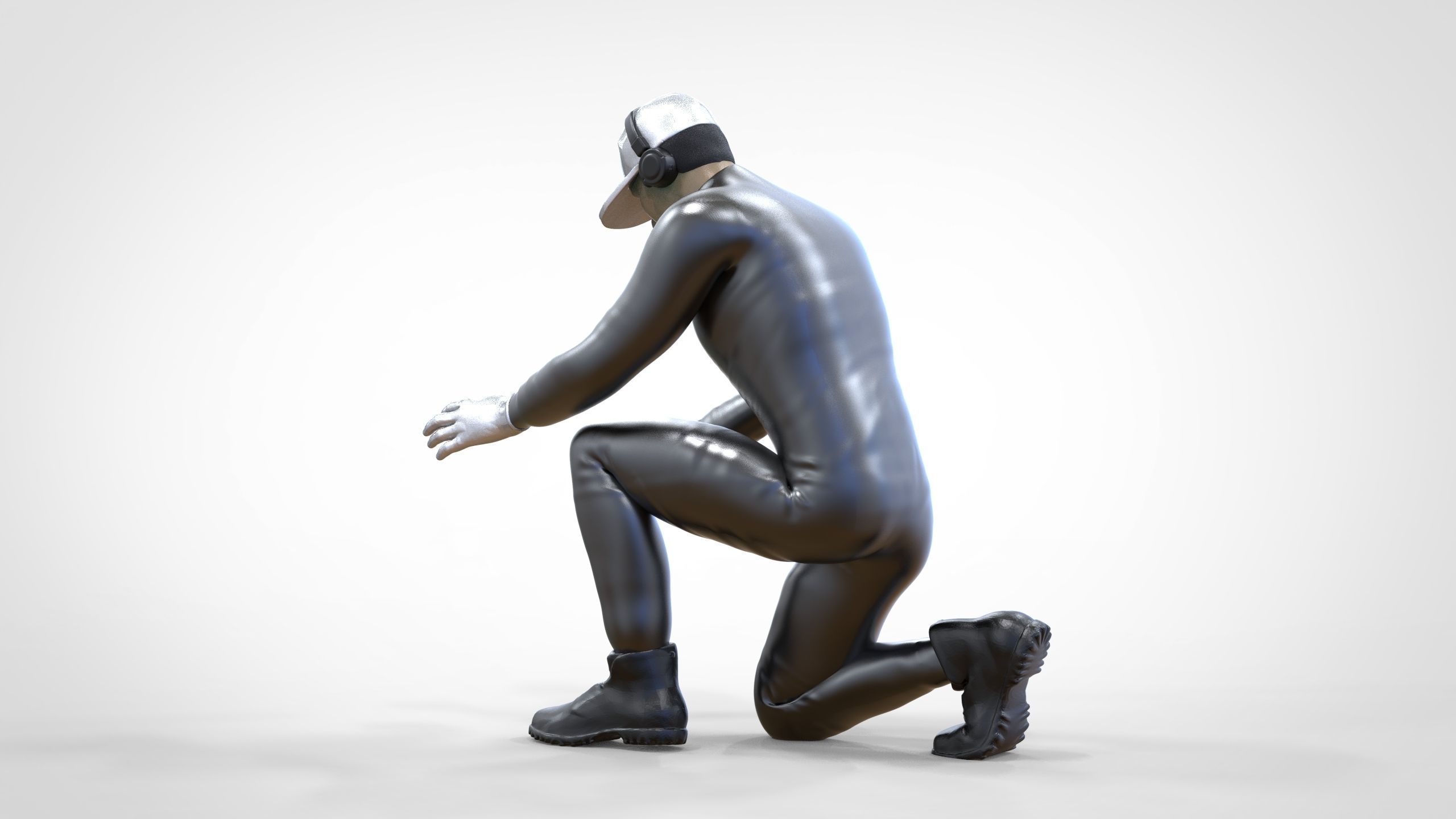 N2 Mechanic or pit crew 1 64 Miniature 3D print model_10