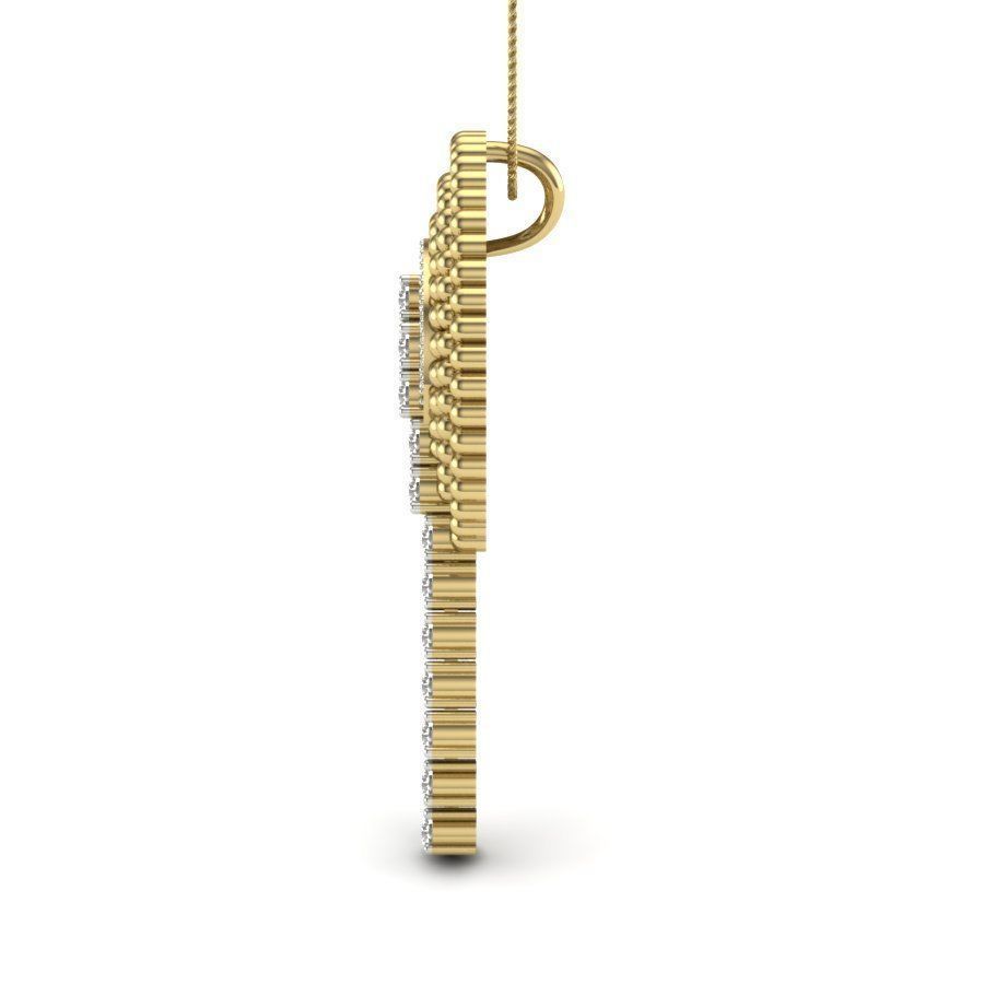 Women pendant-earrings set 3dm render detail 3D print model_11