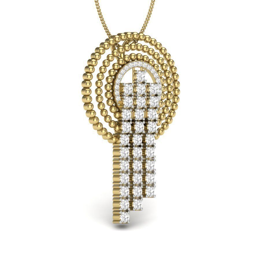 Women pendant-earrings set 3dm render detail 3D print model_9