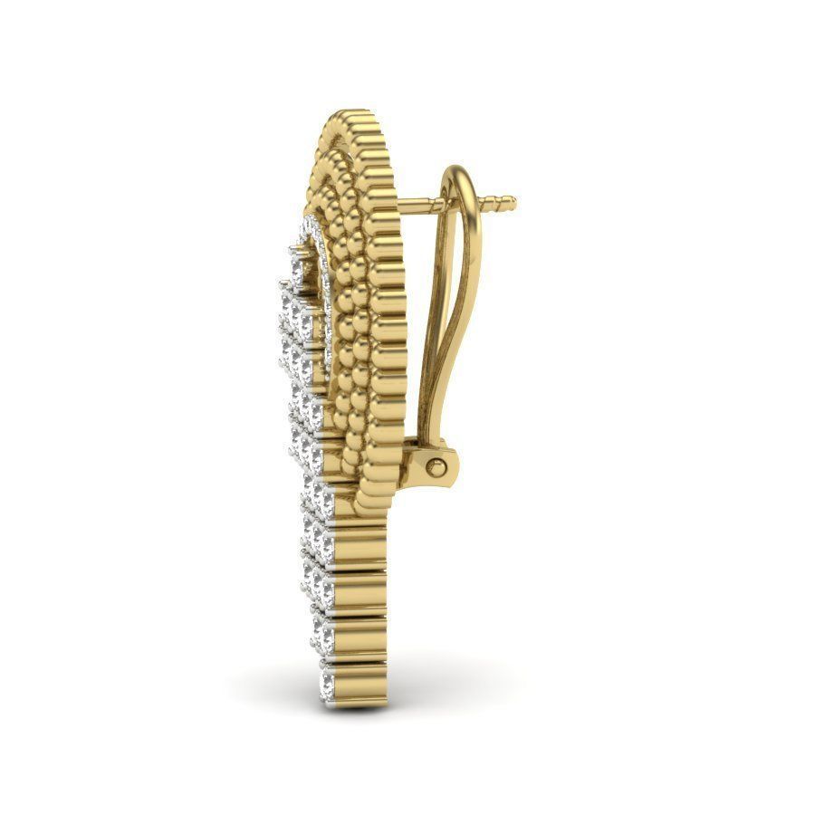 Women pendant-earrings set 3dm render detail 3D print model_4