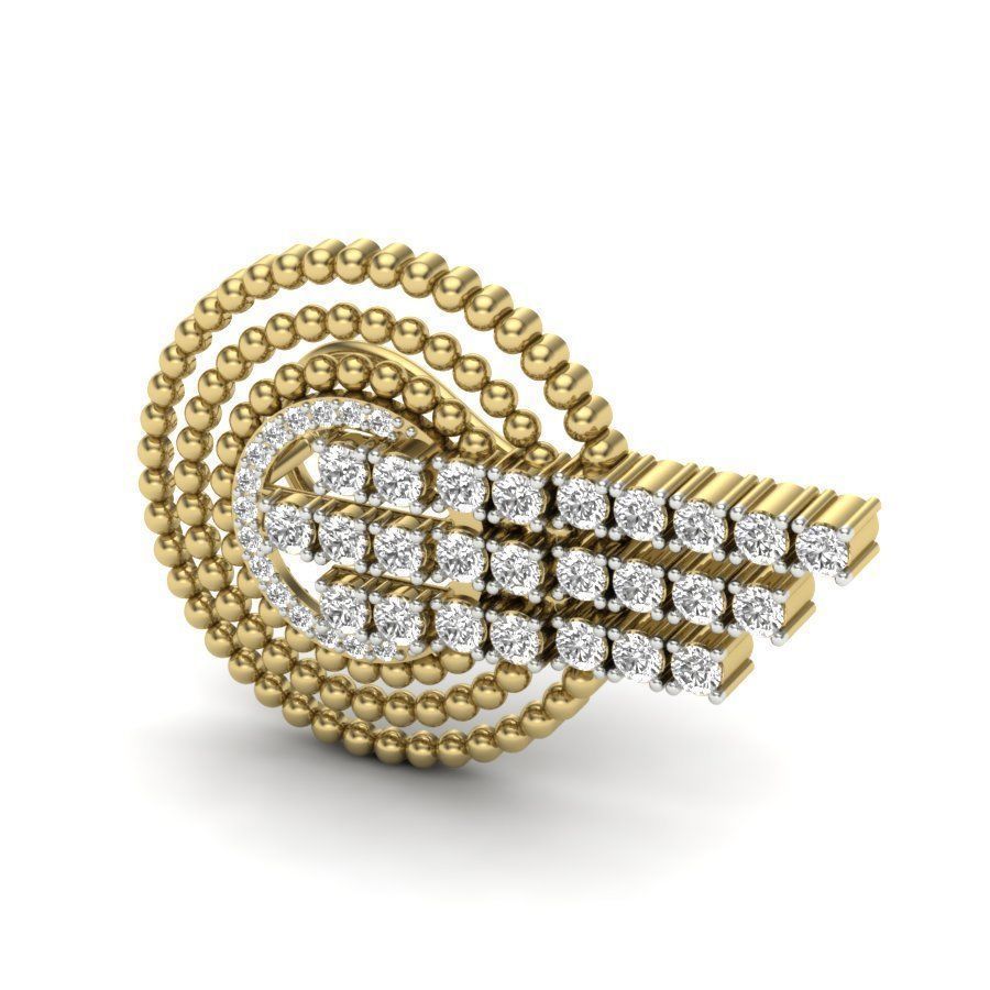 Women pendant-earrings set 3dm render detail 3D print model_5