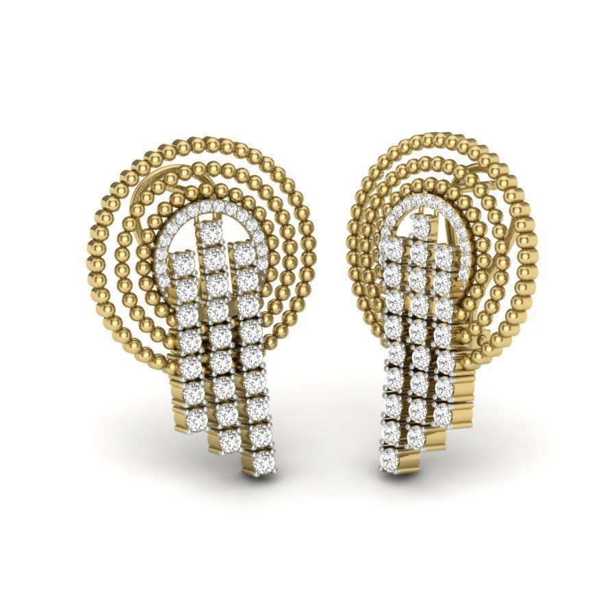 Women pendant-earrings set 3dm render detail 3D print model_2