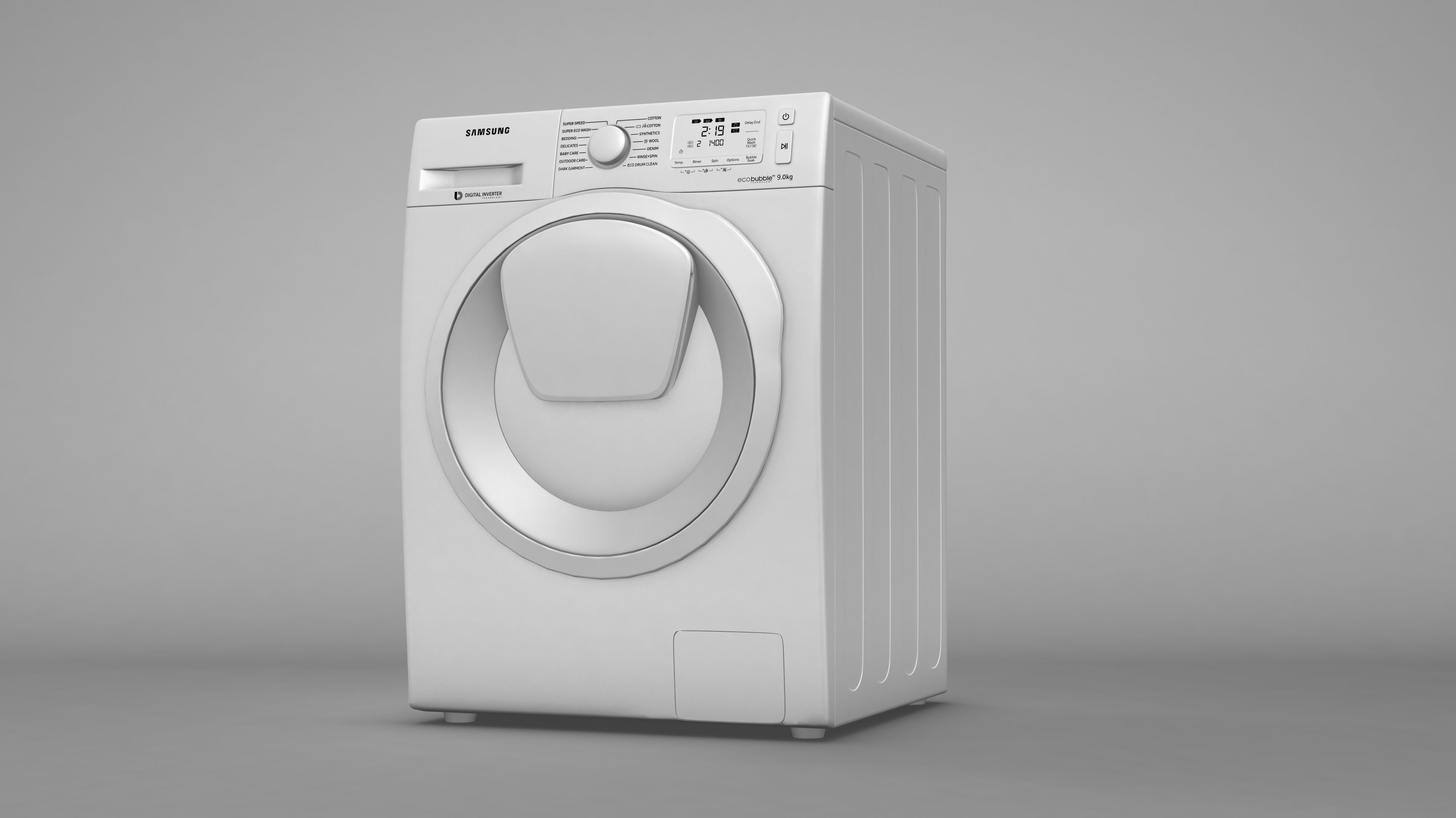 Samsung AddWash Washing Machine 3D model_12