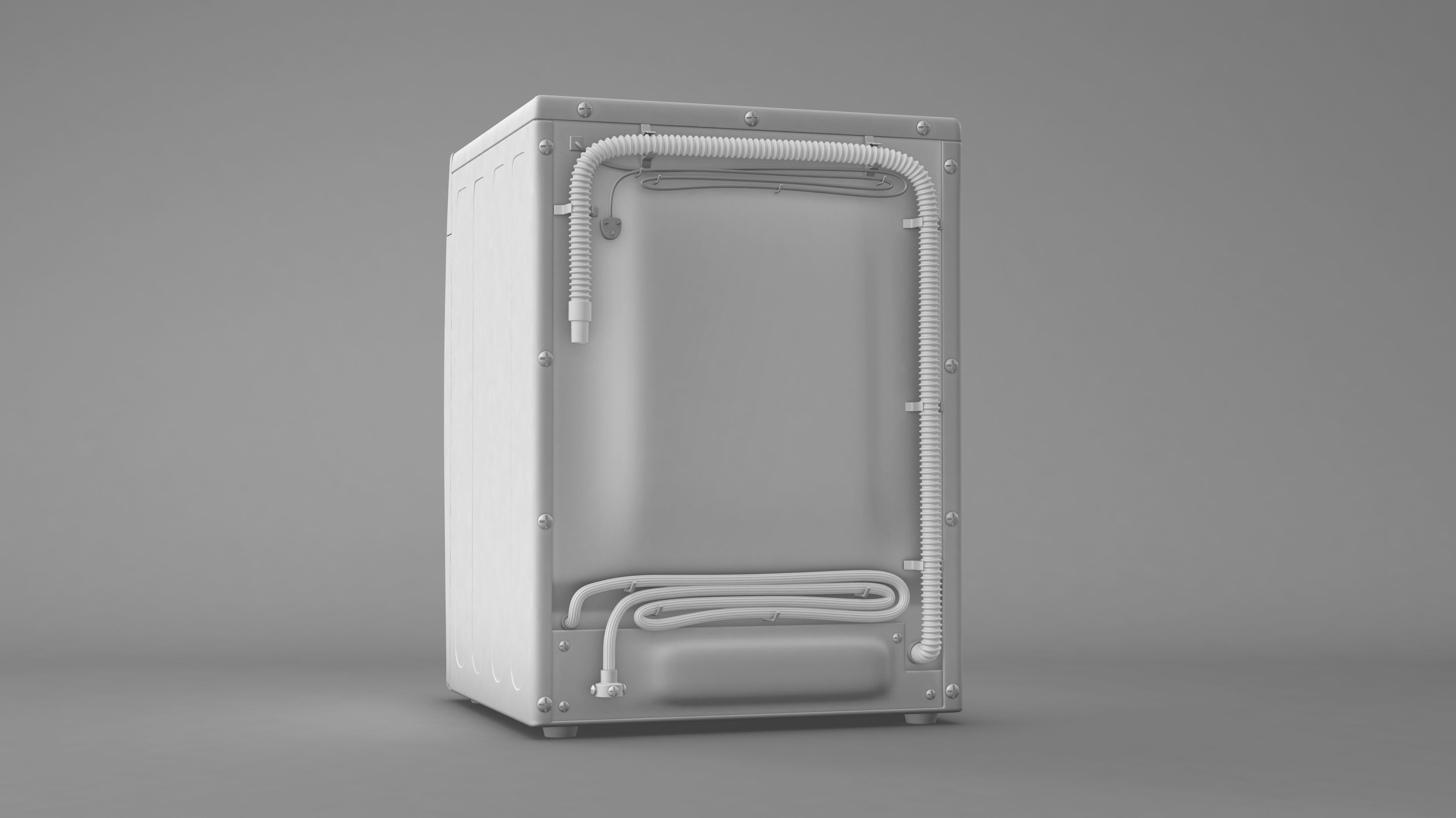 Samsung AddWash Washing Machine 3D model_17