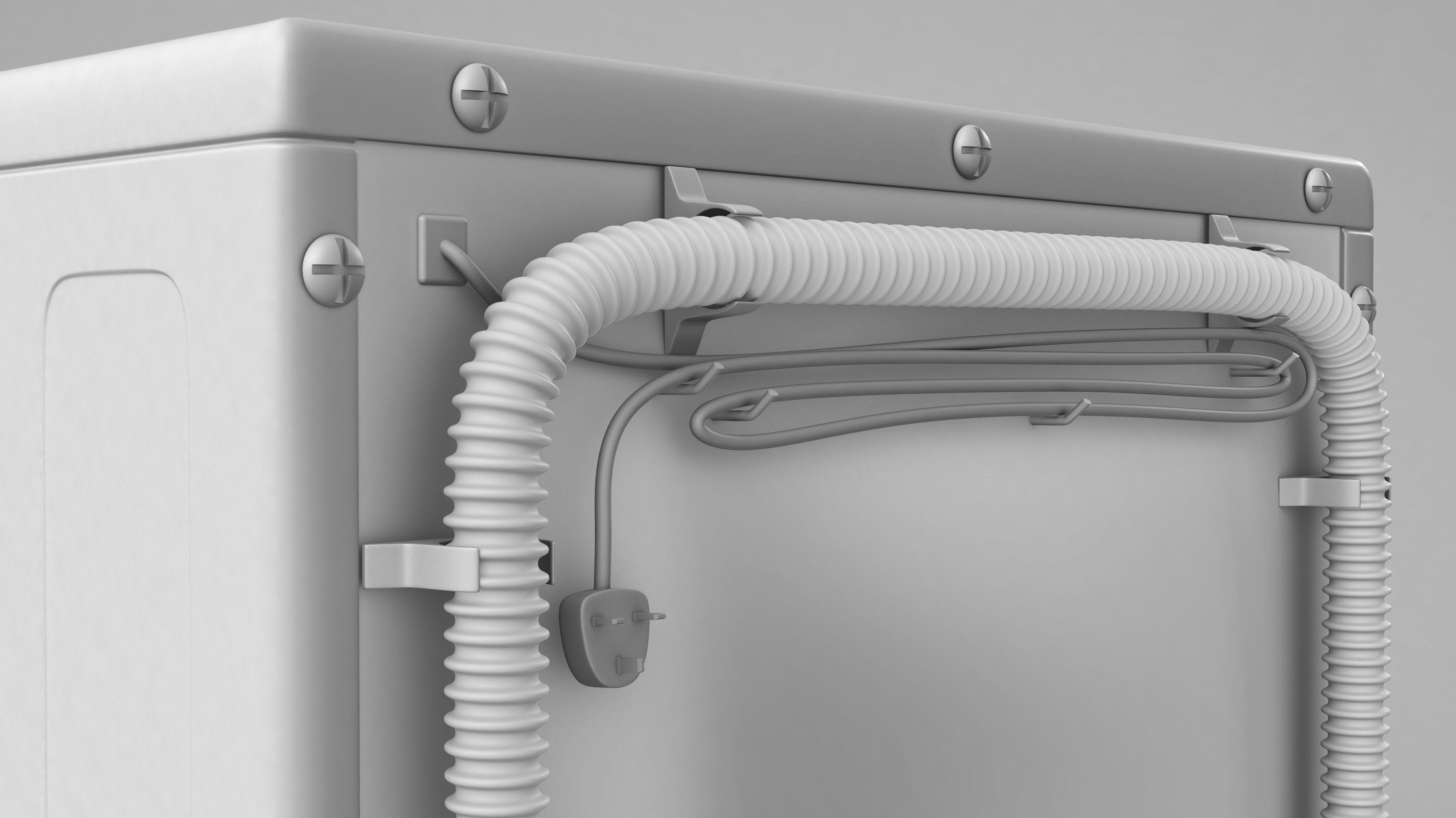 Samsung AddWash Washing Machine 3D model_18