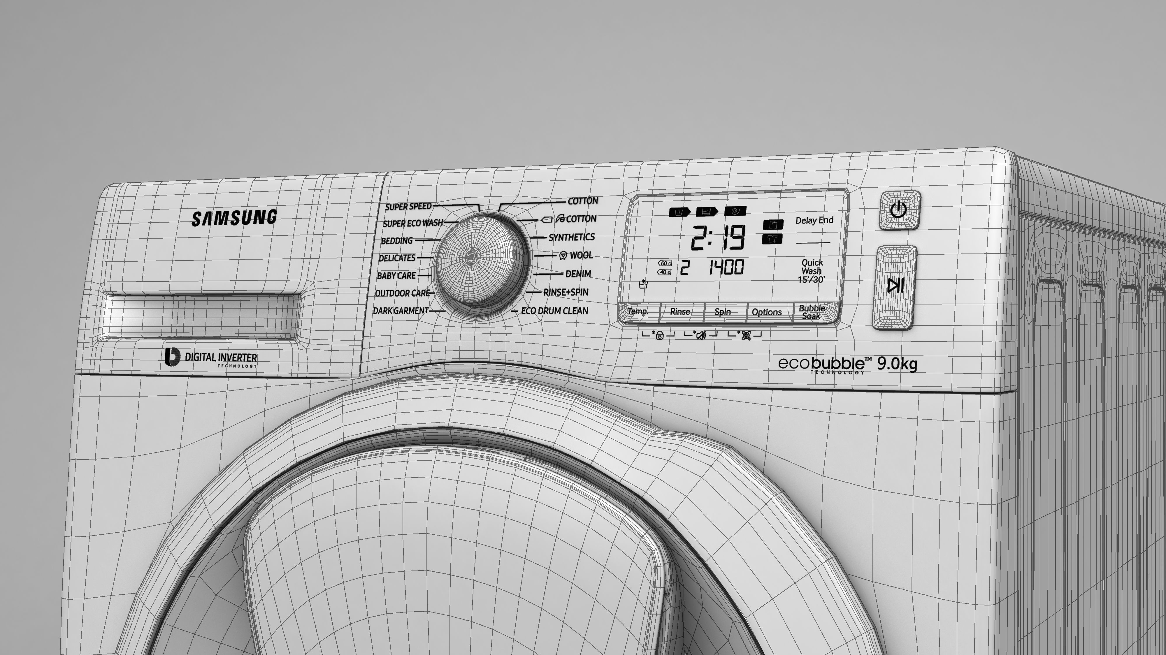Samsung AddWash Washing Machine 3D model_24