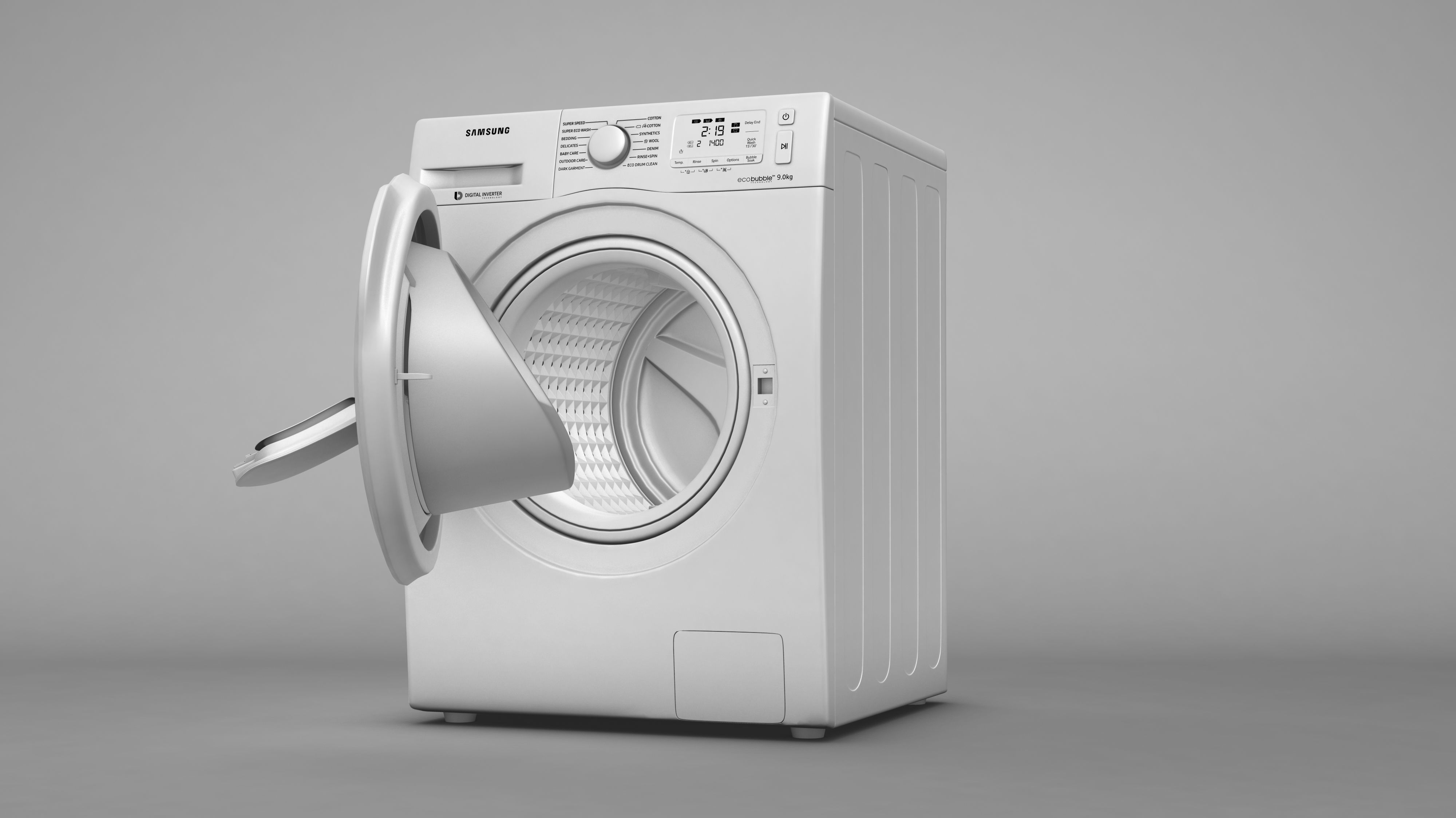 Samsung AddWash Washing Machine 3D model_14