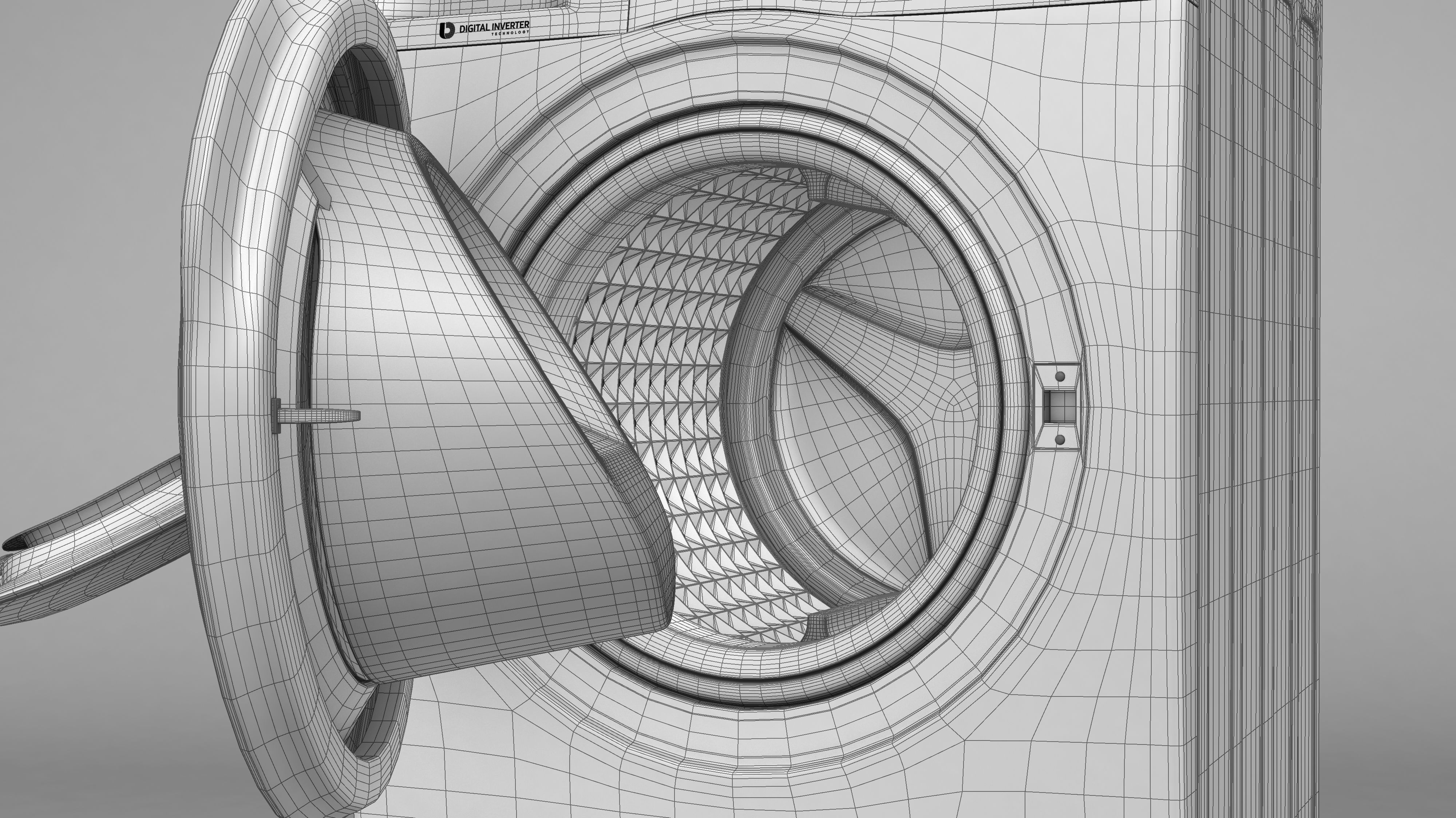 Samsung AddWash Washing Machine 3D model_29