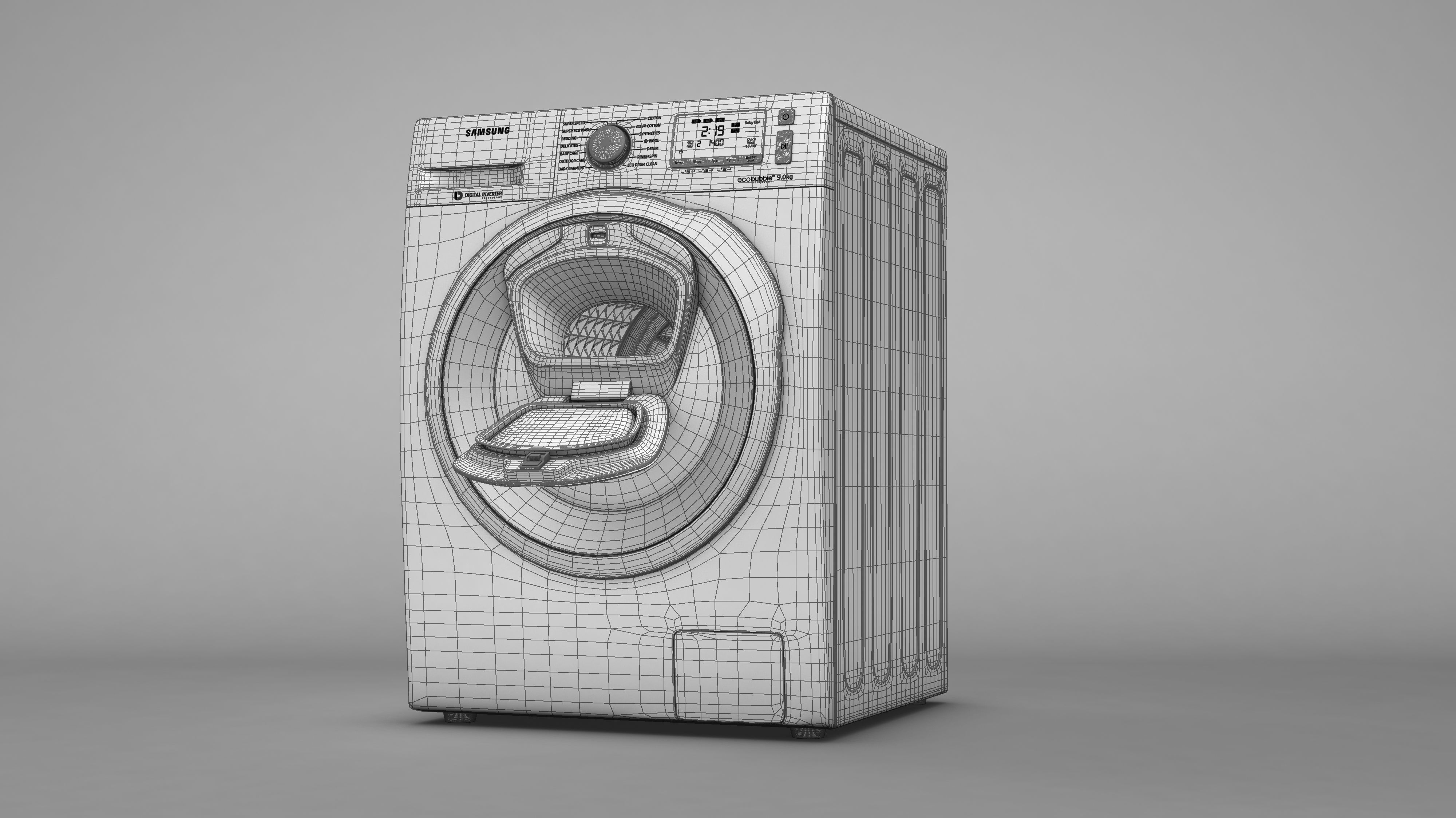 Samsung AddWash Washing Machine 3D model_22