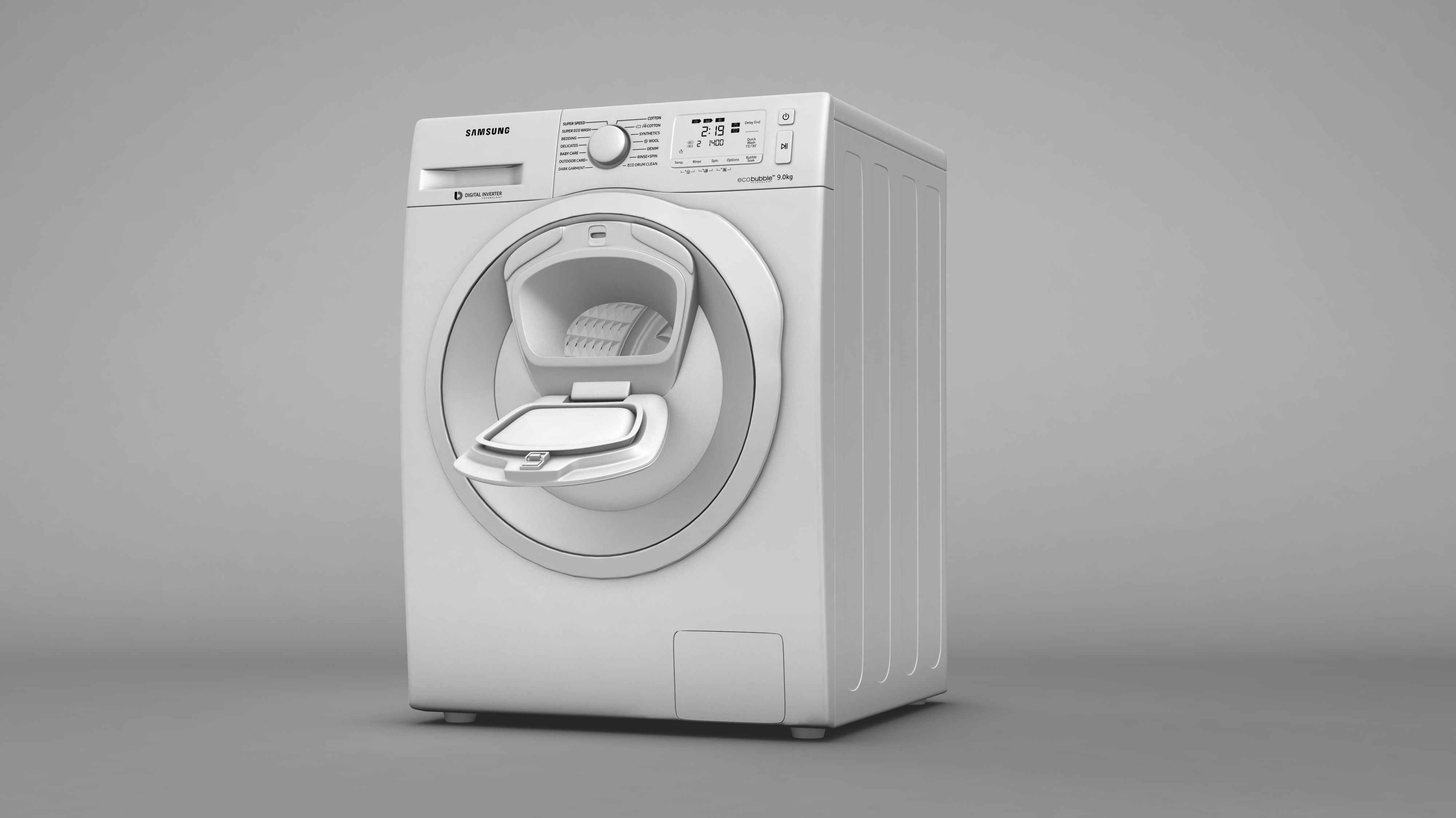 Samsung AddWash Washing Machine 3D model_13