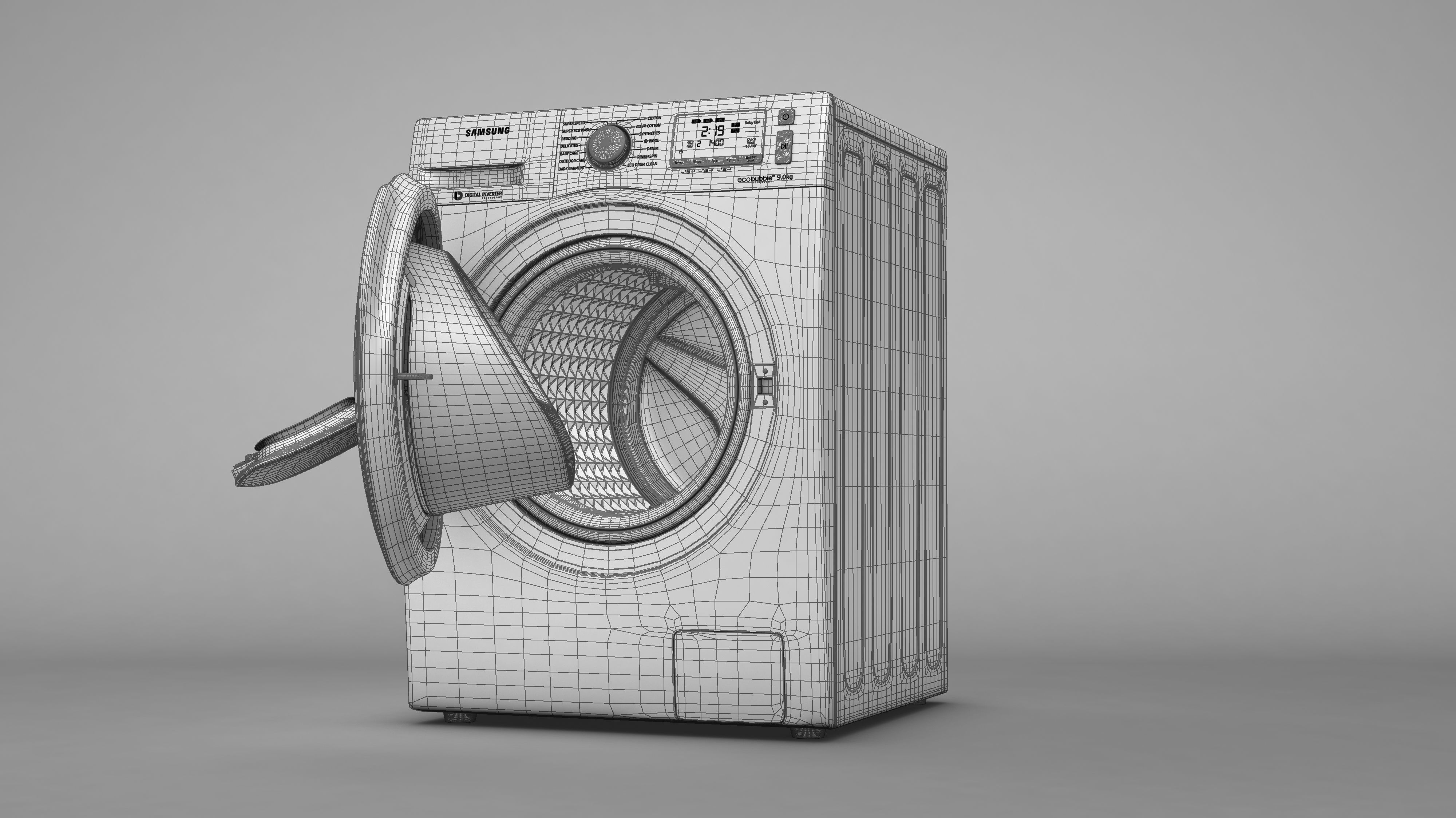 Samsung AddWash Washing Machine 3D model_23