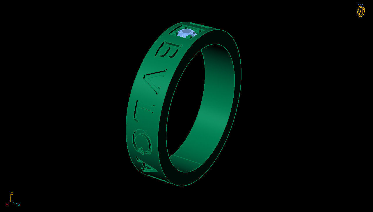 Bvlgari Ring 3D print model_6