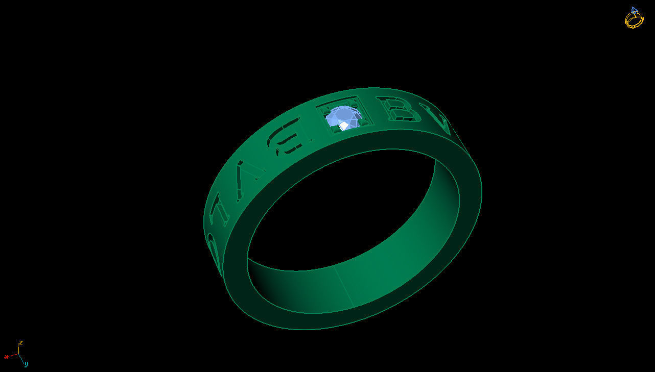 Bvlgari Ring 3D print model_4