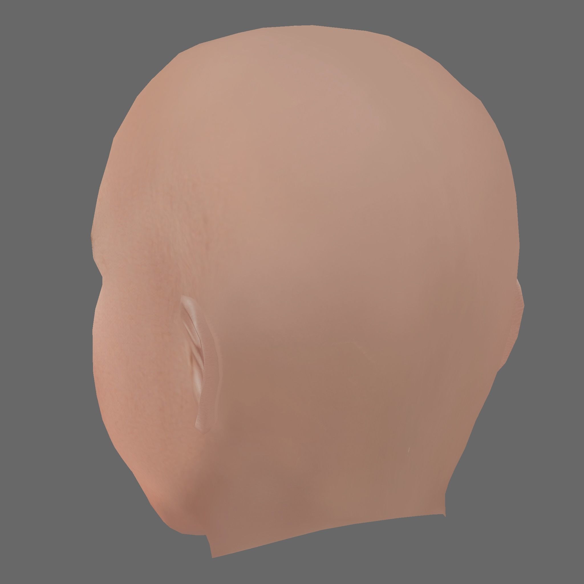 Jeff Bezos Head - Lowpoly head for game Low-poly 3D model_3
