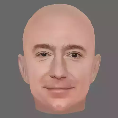 Jeff Bezos Head - Lowpoly head for game Low-poly 3D model