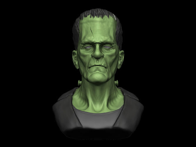 Frankenstein bust 3D print model