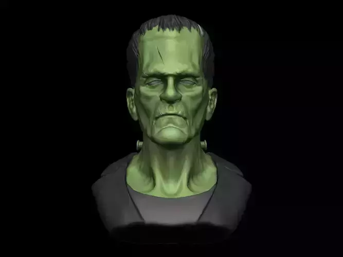 Frankenstein bust 3D print model