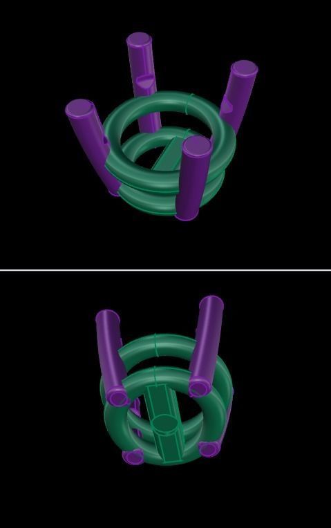 4-Prong Solitaire Earring 4mm50 3D print model_7