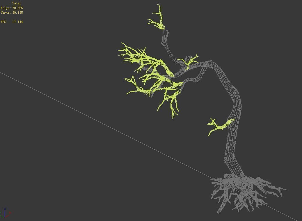 Qianhui Forest-Difu-Withered Tree 009 3D model_3