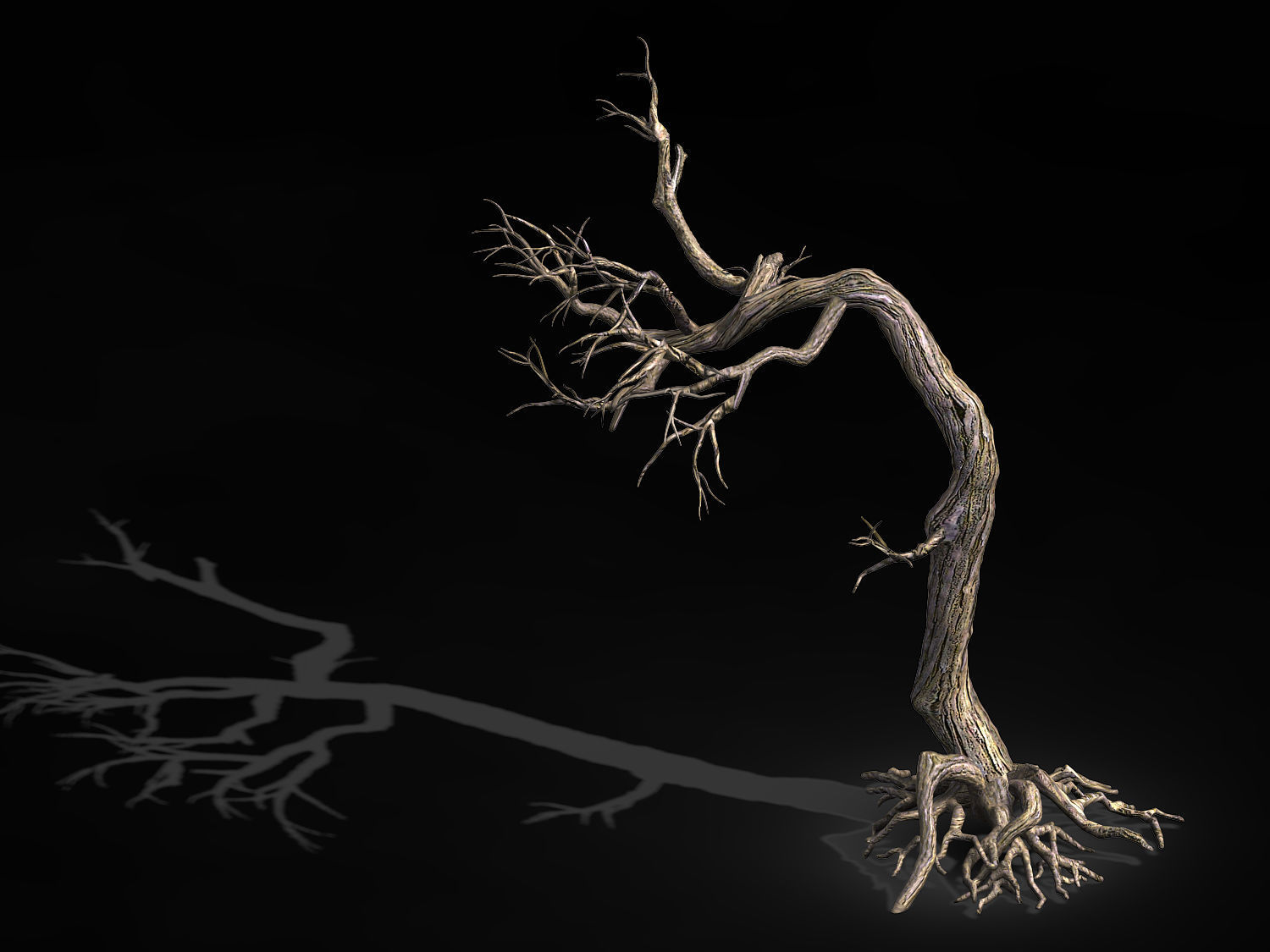 Qianhui Forest-Difu-Withered Tree 009 3D model_1
